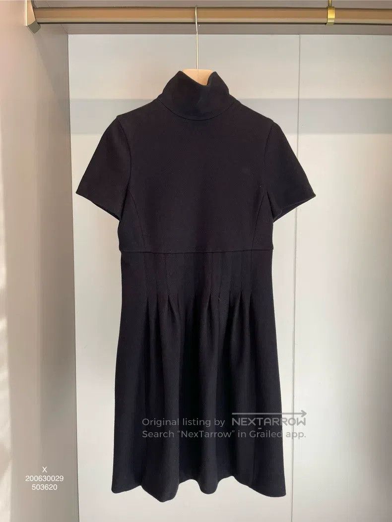Fendi Fendi Black wool high neck dress Size S / US 4 / IT 40 - 1 Thumbnail