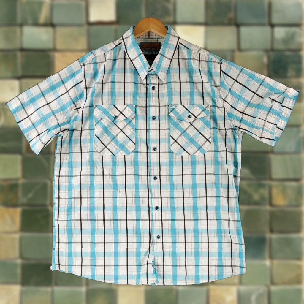 Vintage Dixxon Shirt Button Down Trunk Bay Check Plaid Blue White Mens XXL Shirt (Regular) Men Short Sleeve Blue Plaid Trunk Bay Dixxon Mens 2XL Size US XXL / EU 58 / 5 - 1 Thumbnail
