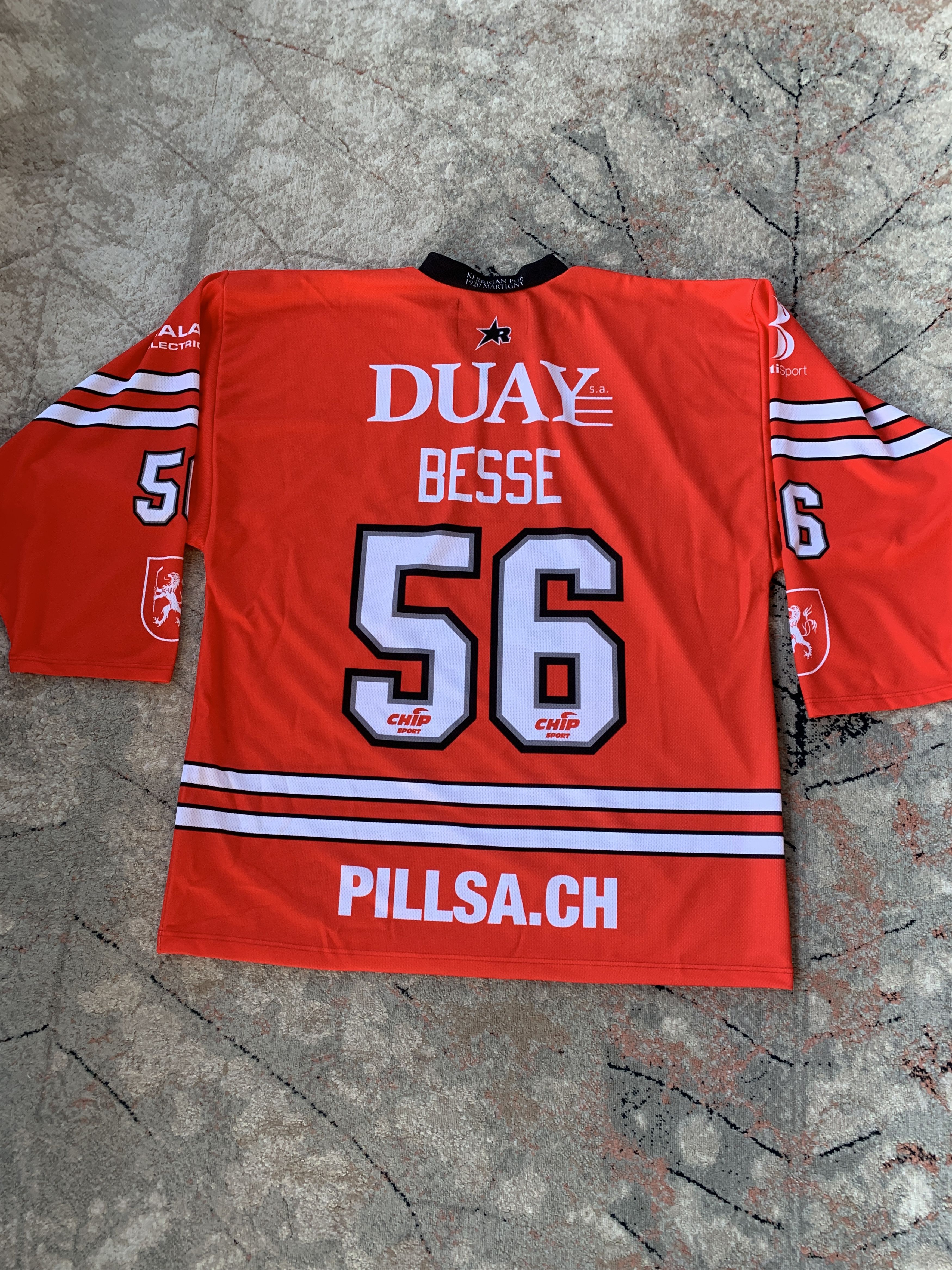 NHL Chip Sport Duay Besse 56 Martigny Hockey Jersey Size US XL / EU 56 / 4 - 3 Thumbnail