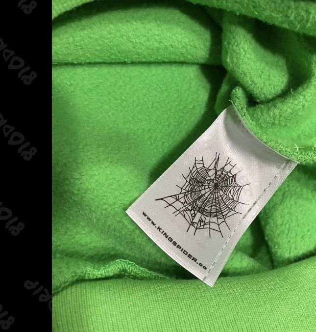 Sp5der Sp5der Punk V2 Rhinestone Hoodie Slime Green (XL) Size US XL / EU 56 / 4 - 7 Thumbnail