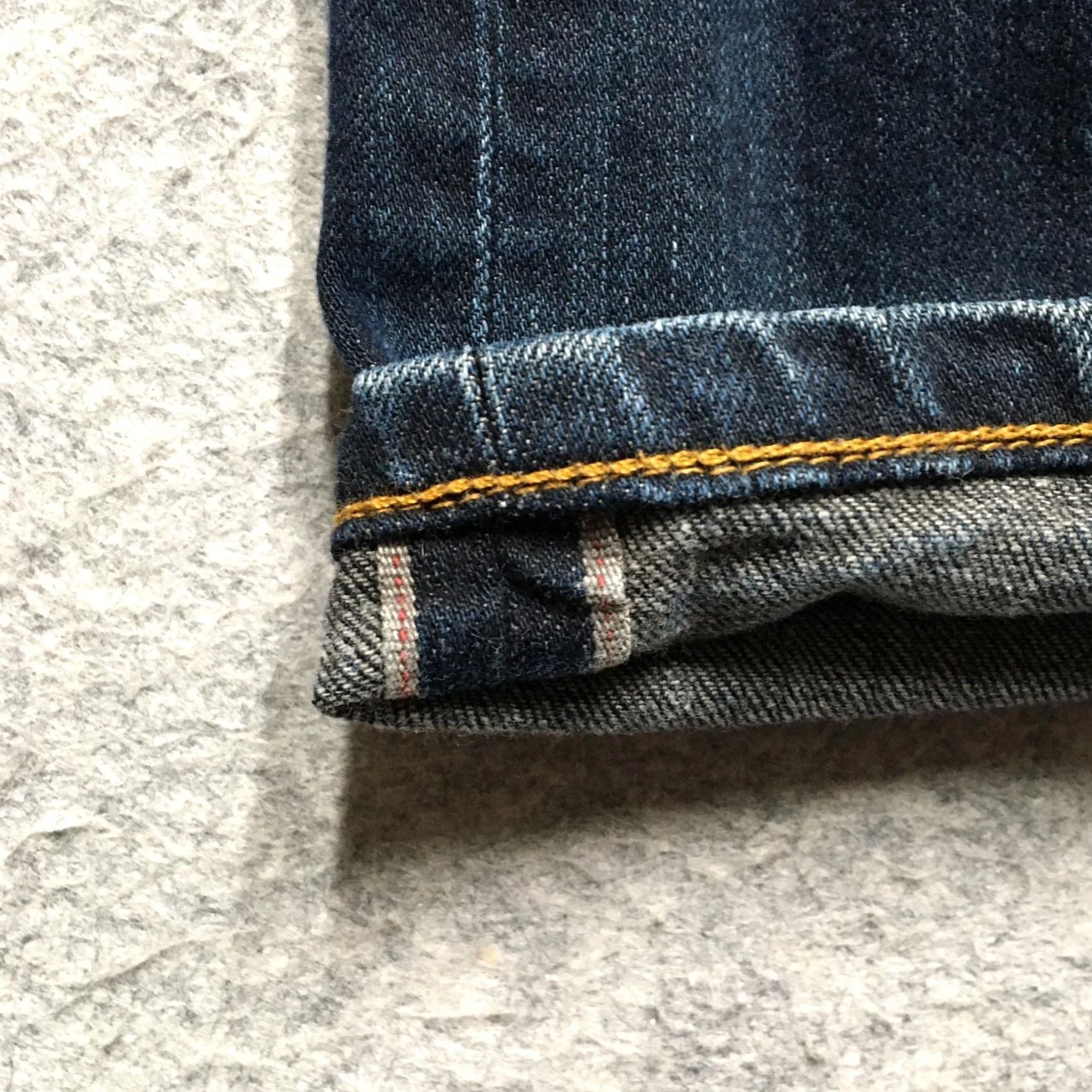 Vintage Naked & Famous Weird Guy Jeans Mens 32x32 Blue Stretch Selvedge Denim Pants Size US 32 / EU 48 - 3 Thumbnail