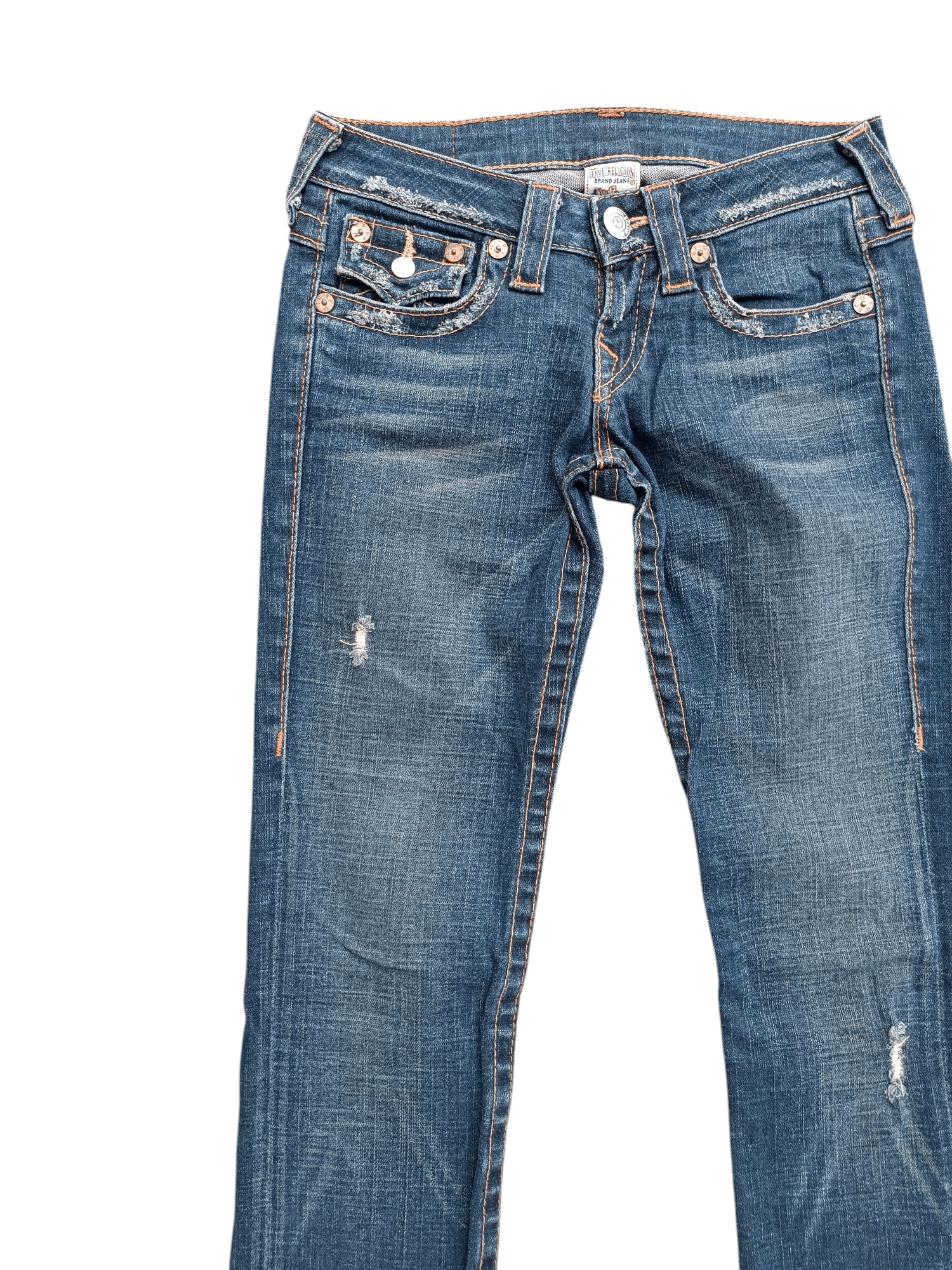 True Religion × Vintage VINTAGE TRUE RELIGION BILLY DISTRESSED DENIM TR023 Size 26" / US 2 / IT 38 - 3 Thumbnail