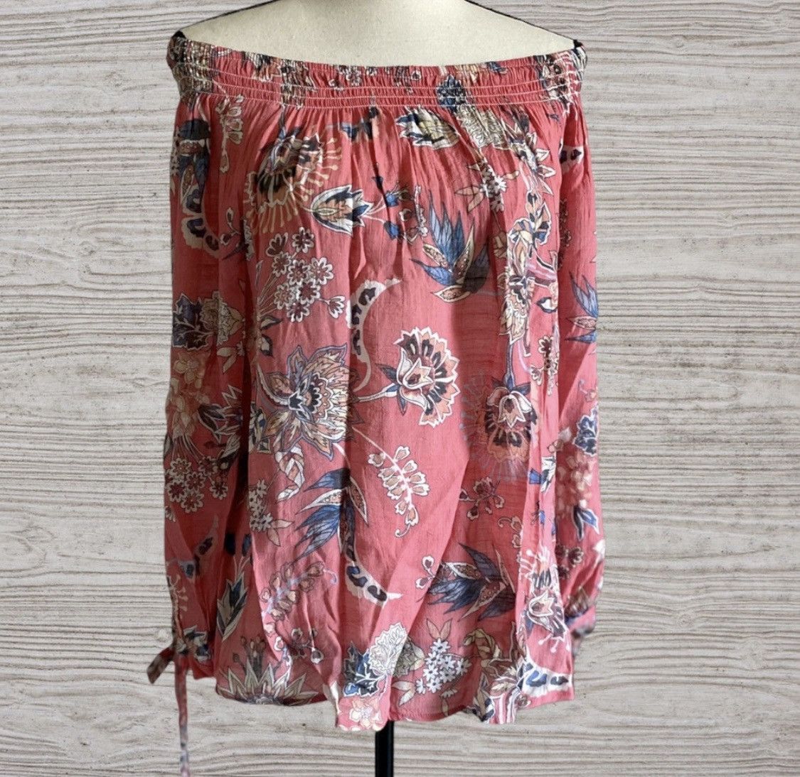 Other SPENSE OFF SHOULDER FLORAL TIE SLEEVE BLOUSE TOP Size L / US 10 / IT 46 - 2 Thumbnail