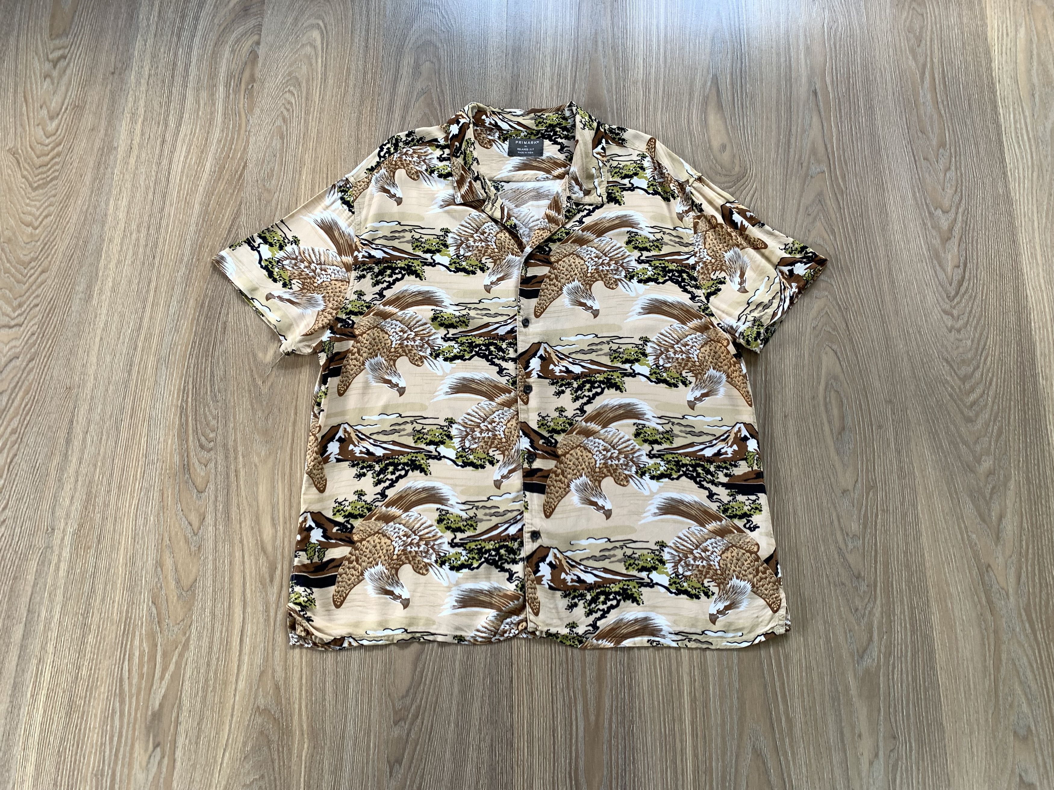 Primark Primark Relaxed Fit Printed Hawaiian Shirt Size US M / EU 48-50 / 2 - 1 Thumbnail