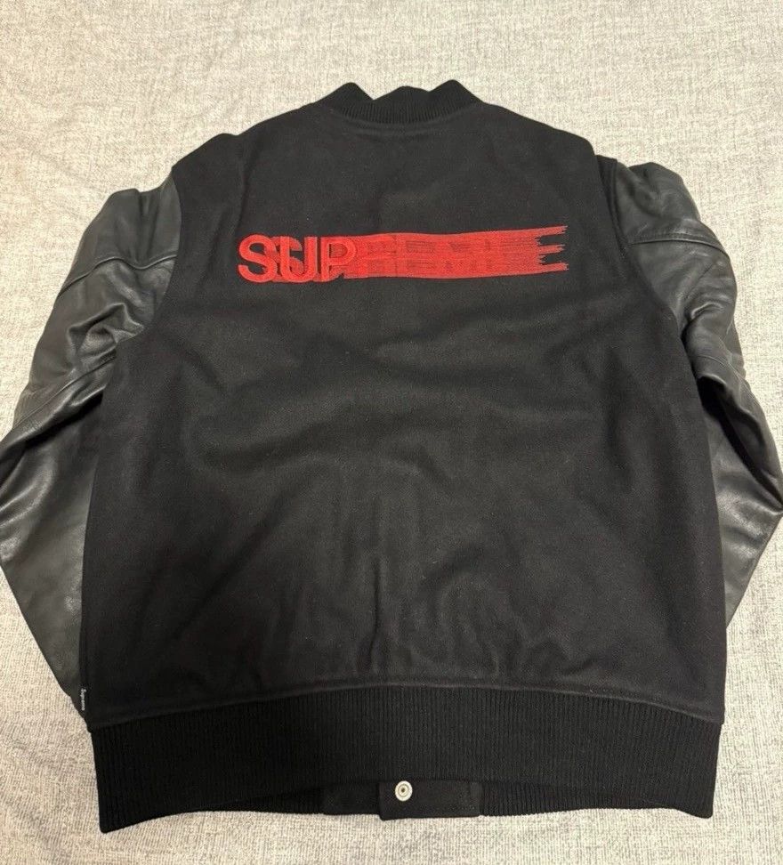 Supreme Supreme Phantom Motion Logo Varsity Jacket Black M Size US M / EU 48-50 / 2 - 1 Thumbnail