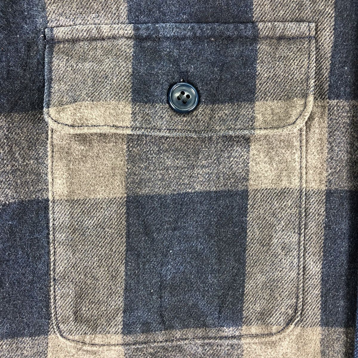 Blue Blue Japan Vintage Flannel Checkered Pure Indigo by Blue Blue Japan Size US M / EU 48-50 / 2 - 11 Thumbnail