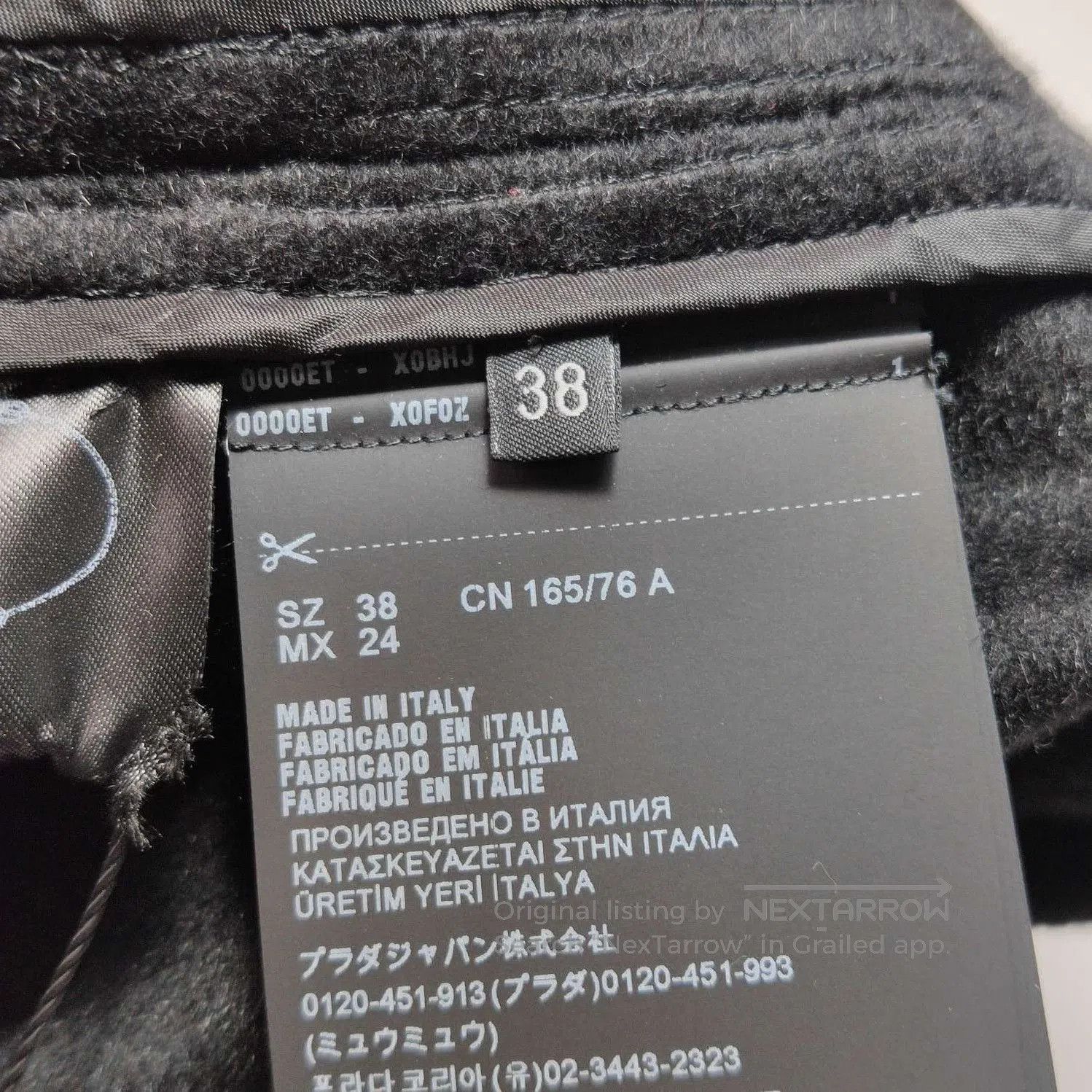 Prada Prada Black Wool Blend Sleeveless Jumpsuit . Size 37" - 5 Thumbnail