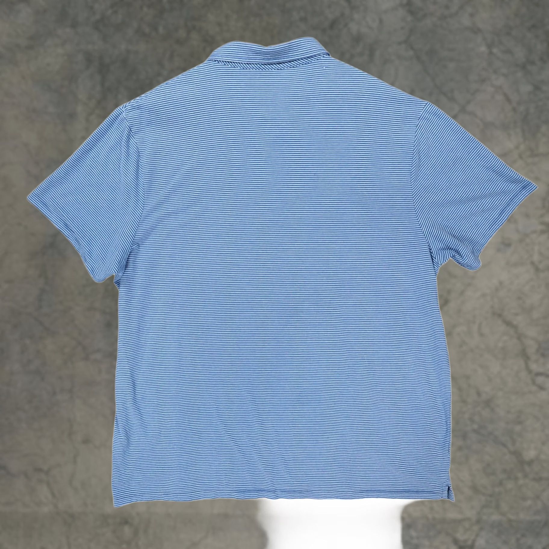 Vintage Member's Mark Polo Shirt Mens XXL Blue Striped Cotton Blend Size US XXL / EU 58 / 5 - 1 Thumbnail