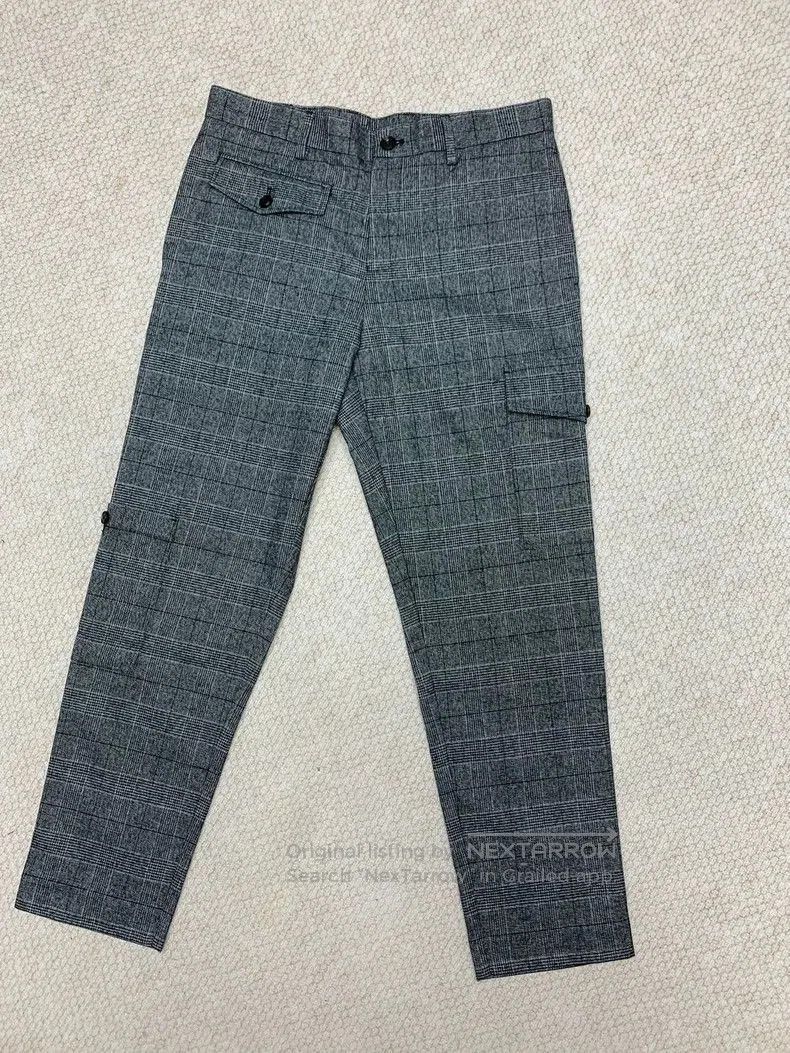 Brunello Cucinelli Brunello Cucinelli Gray Plaid Wool Cargo Pants. Size US 34 / EU 50 - 1 Thumbnail