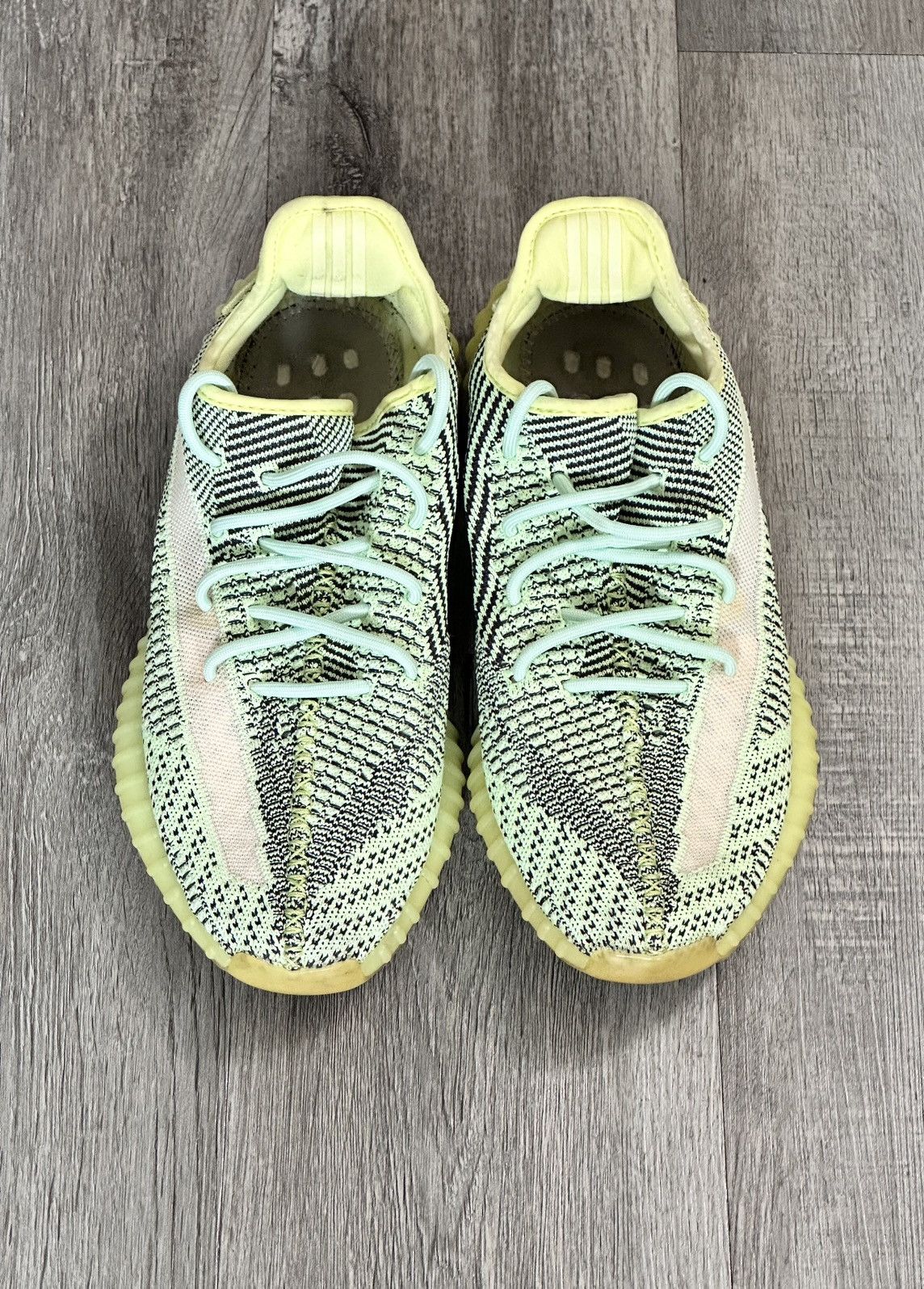 Yeezy ADIDAS YEEZY BOOST 350 V2 YEEZY-Yellow and Green Size US 12 / EU 45 - 1 Thumbnail