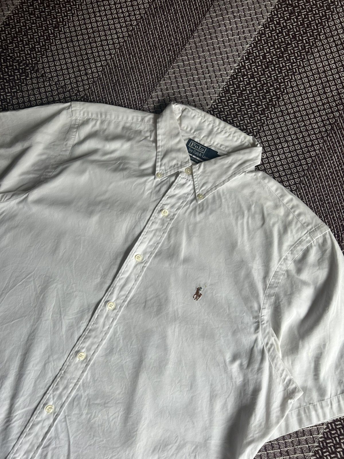 Vintage Polo Ralph Lauren Custom Fit Shirt Streetwear Style Size XL Size US XL / EU 56 / 4 - 4 Thumbnail