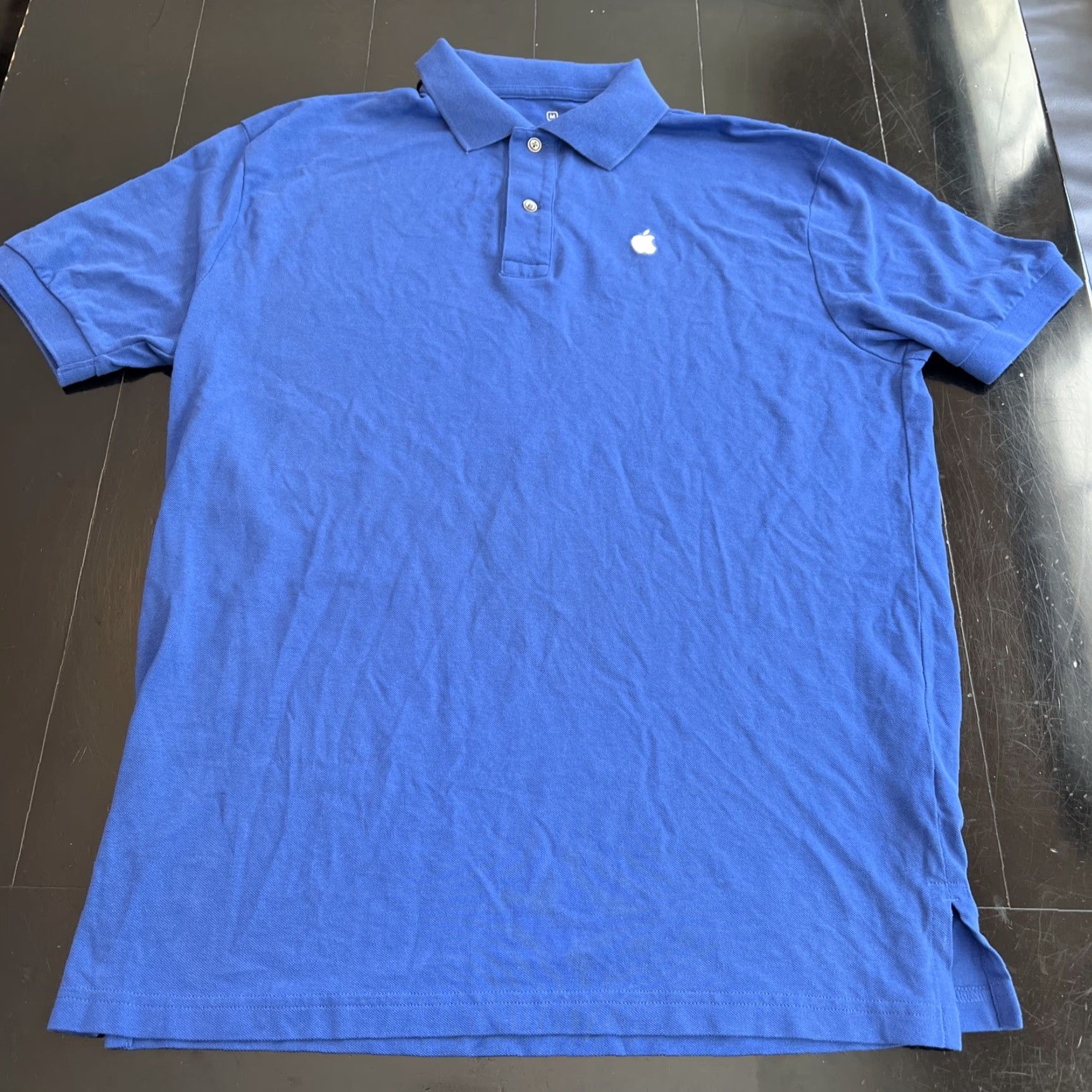 Apple VINTAGE Apple Shirt Polo M Blue) Apple Store Employee Issued Embroidered Logo Medium Men Regular Short Sleeve 100% Cotton Green? Size US M / EU 48-50 / 2 - 4 Thumbnail