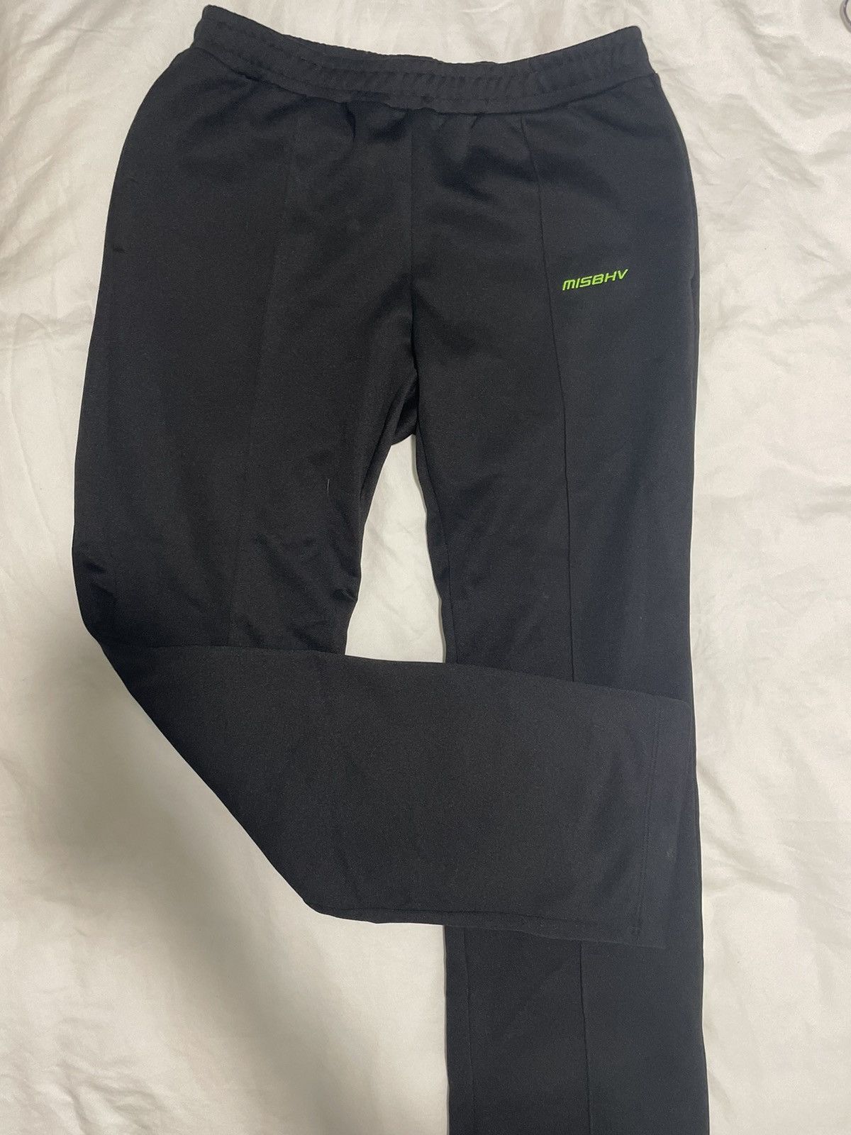 Misbhv MISBHV Black Pleated Track Pants Size US 32 / EU 48 - 1 Thumbnail