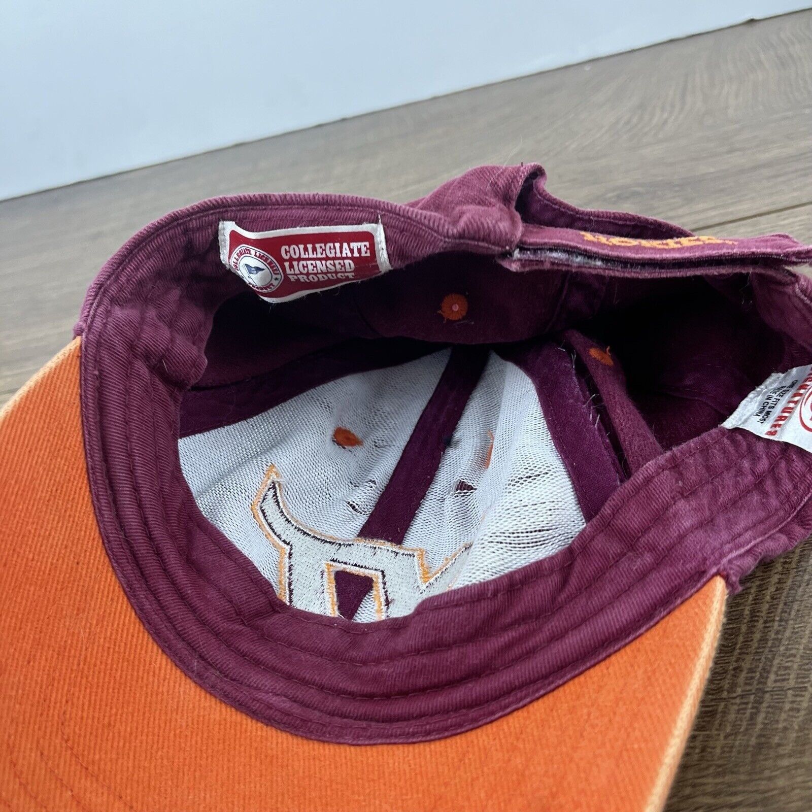Other Virginia Tech Hokies Hat VT Tech Hokies Adjustable Hat Red H Size ONE SIZE - 12 Thumbnail