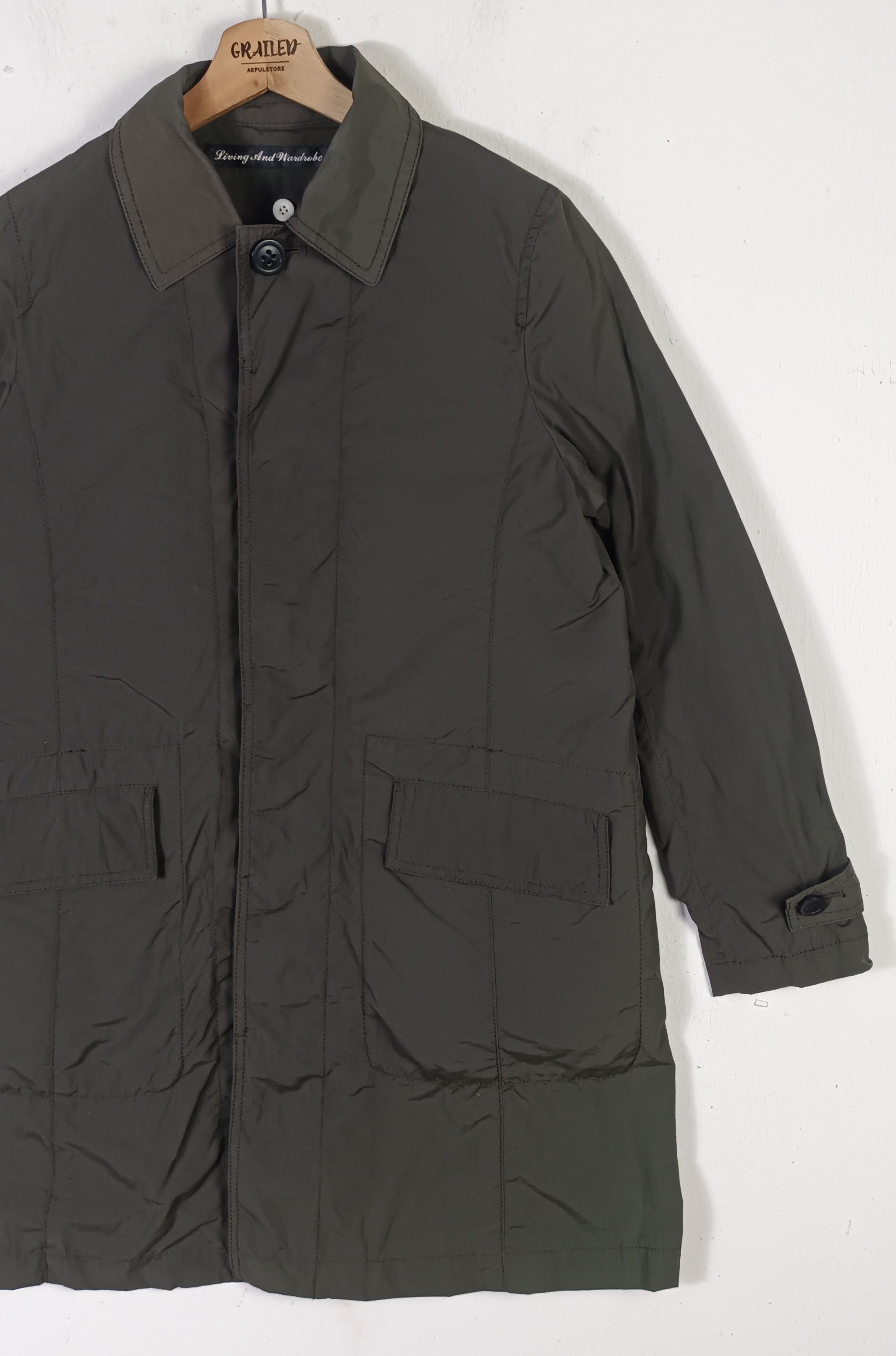 WARDROBE.NYC Living and Wardrobe Trench Coat Nylon Men Jacket Size US M / EU 48-50 / 2 - 5 Thumbnail