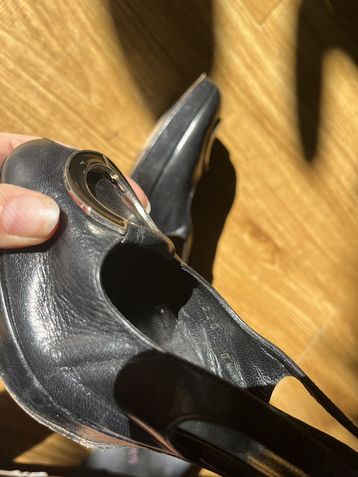Casedei Retail 1,100 Casadei Women's Black Leather Heels Size 8.5 Size US 8.5 / IT 38.5 - 5 Thumbnail
