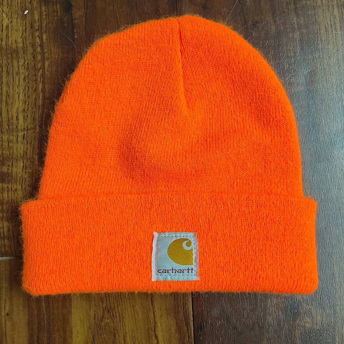 Carhartt × Carhartt Wip Carhartt Orange Beanie Toboggan Hat Size ONE SIZE - 2 Thumbnail
