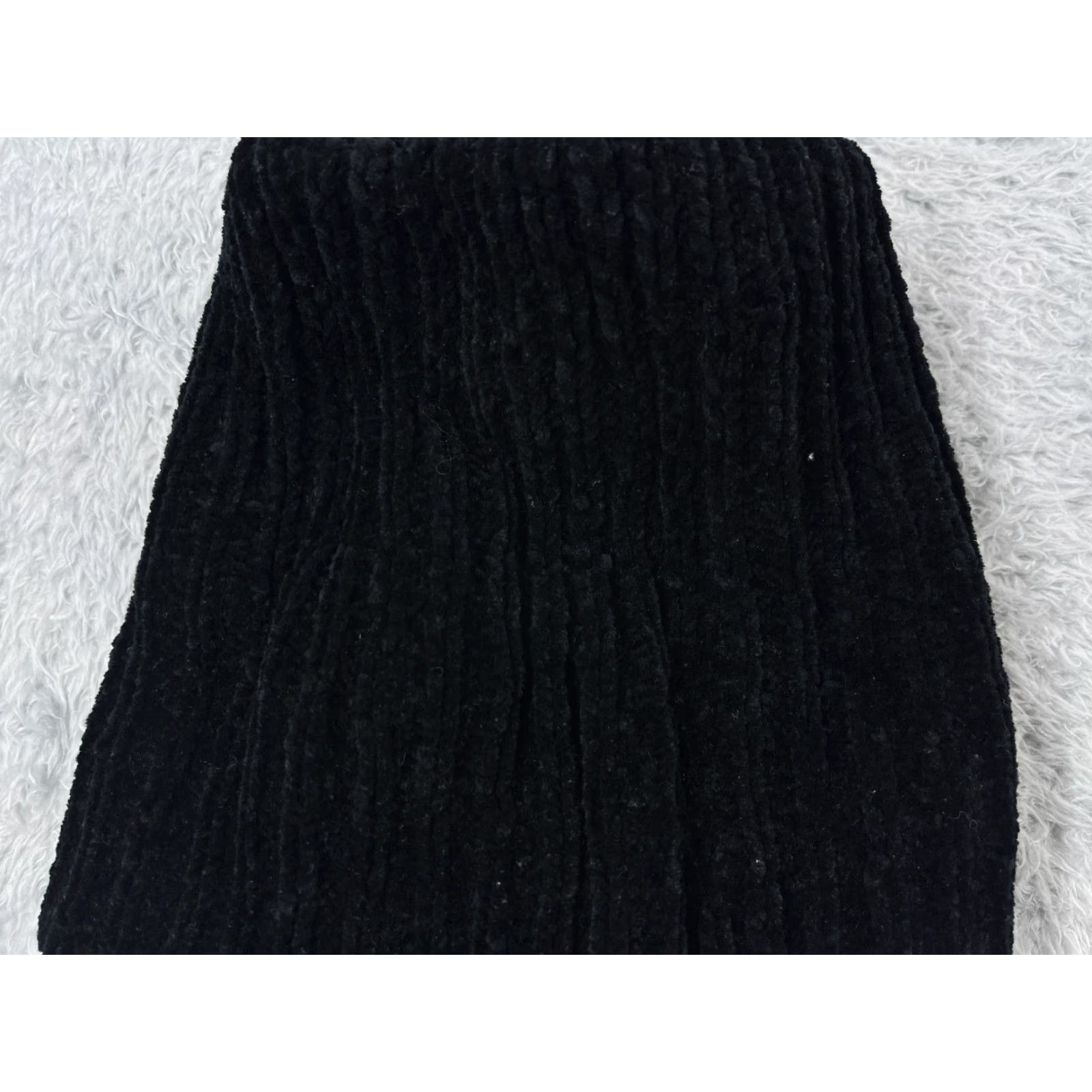 Vintage Womens Beanie Toque Black Knit One Size Acrylic Winter Outdoor Ski Hat Size ONE SIZE - 2 Thumbnail