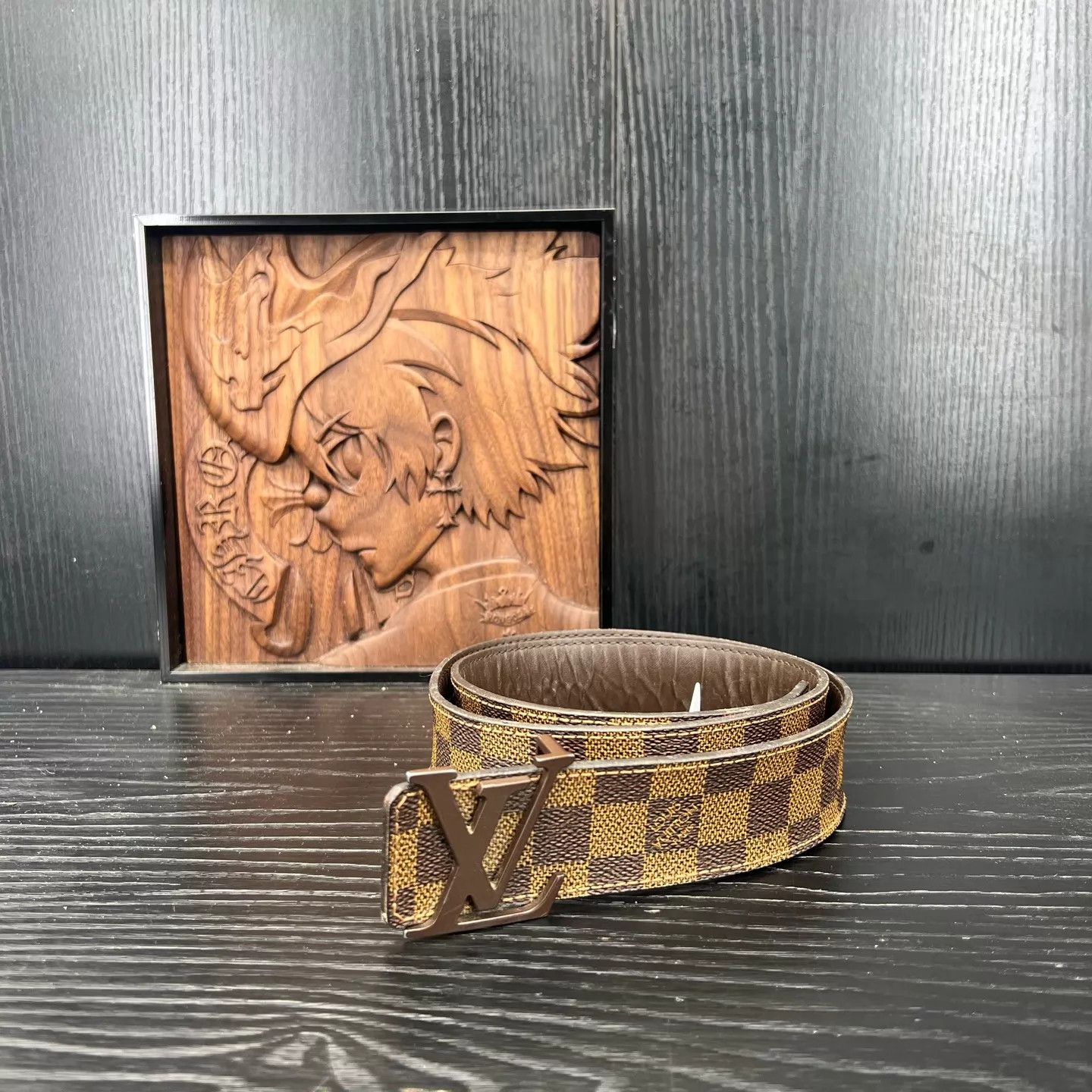Louis Vuitton LV Brown Damier Belt 85cm Size ONE SIZE - 1 Thumbnail