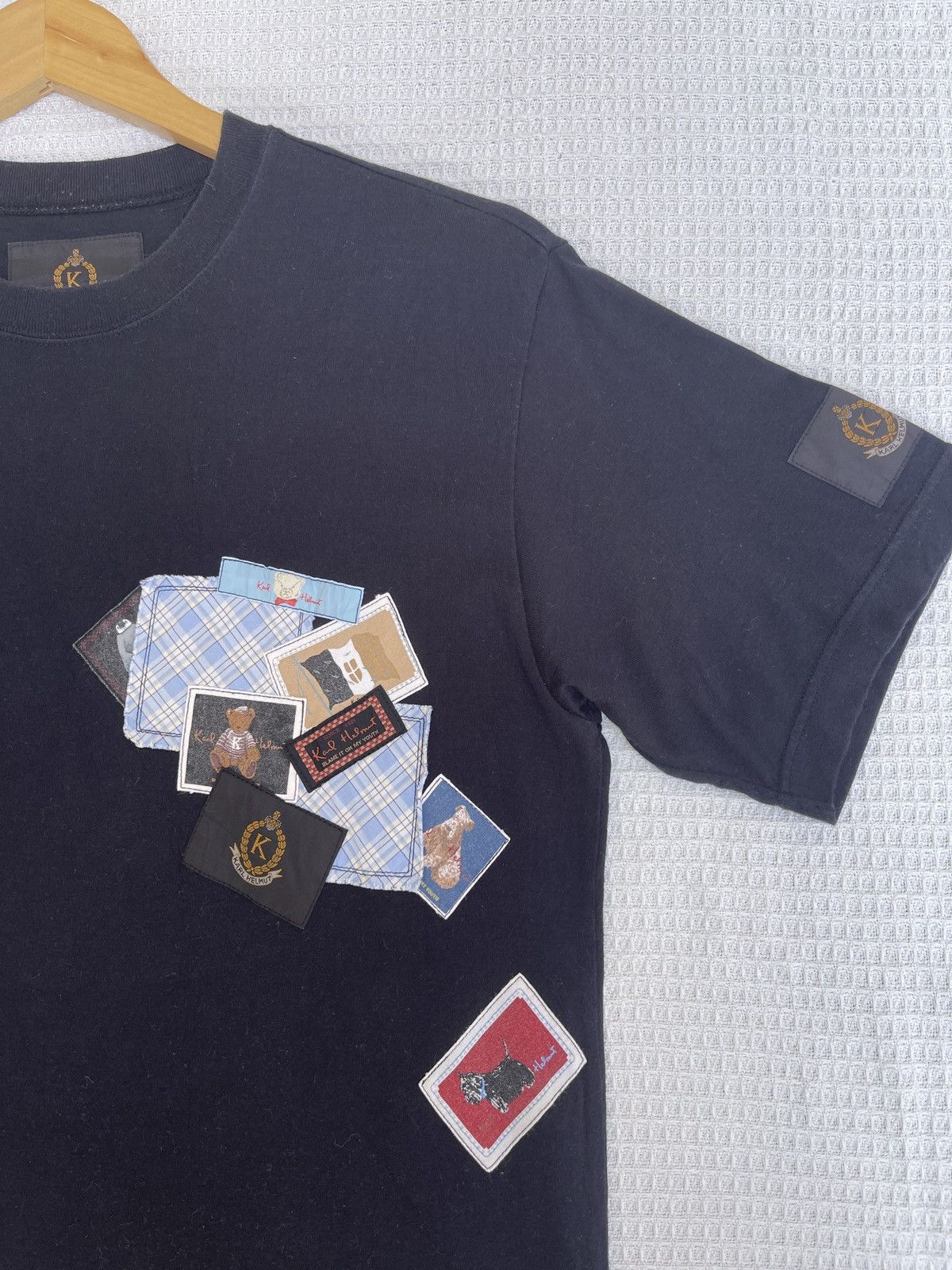 Karl Helmut Last Drop🔥Rare🔥Vintage Karl Helmut Black T-Shirt Size US L / EU 52-54 / 3 - 8 Thumbnail
