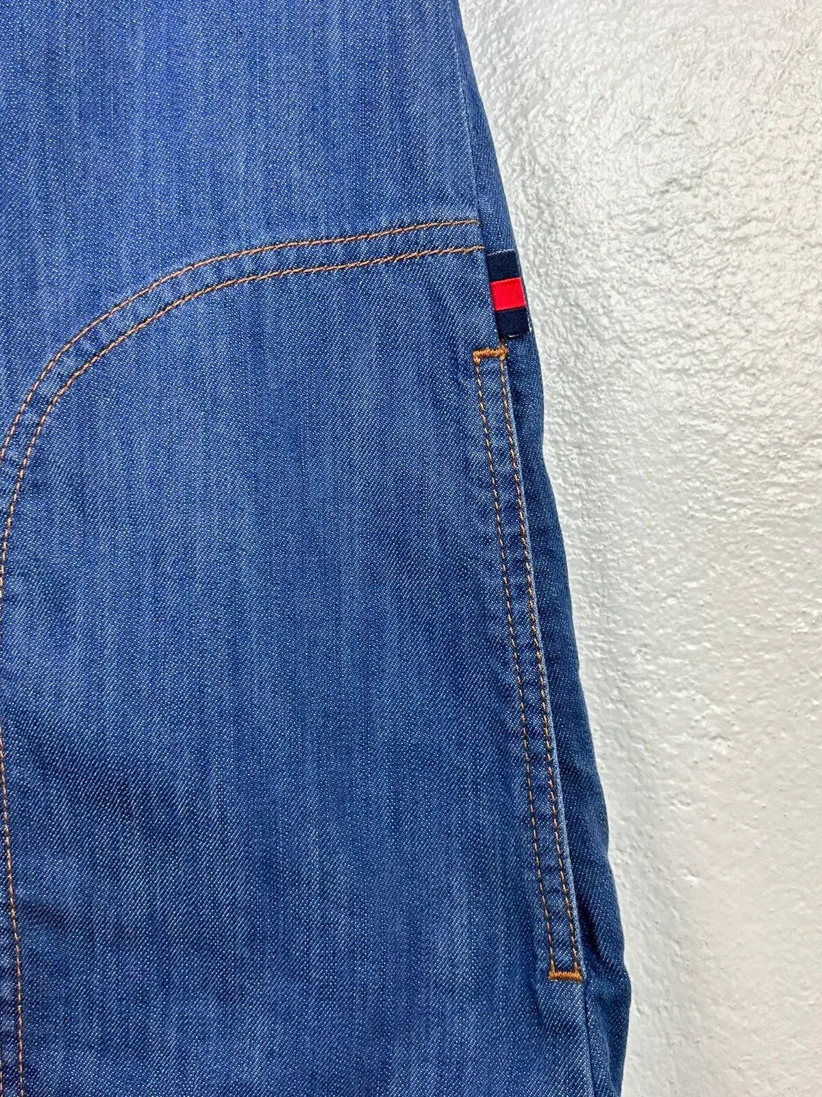 Gucci 00s Vintage Gucci Jeans Denim Dress Rope Lace In Size 40 Size S / US 4 / IT 40 - 6 Thumbnail
