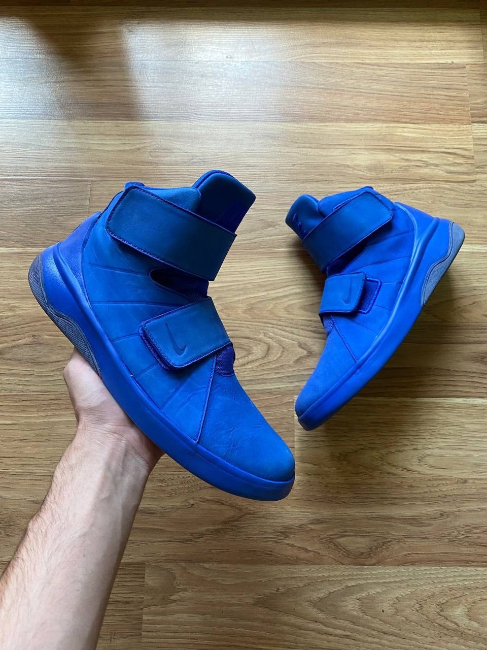 💥 NIKE Marxman PRM Premium Basketball Trainers Racer Blue