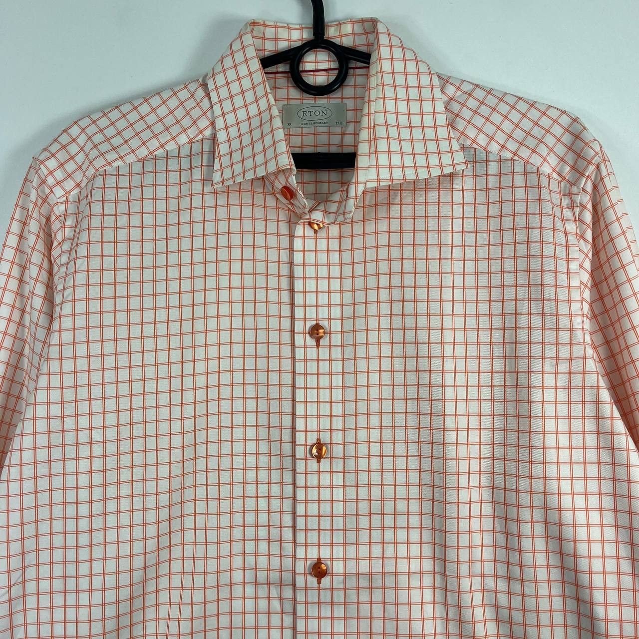Eton Eton Contemporary Check Dress Long Sleeve Shirt Mens Size 39 Size US M / EU 48-50 / 2 - 2 Thumbnail