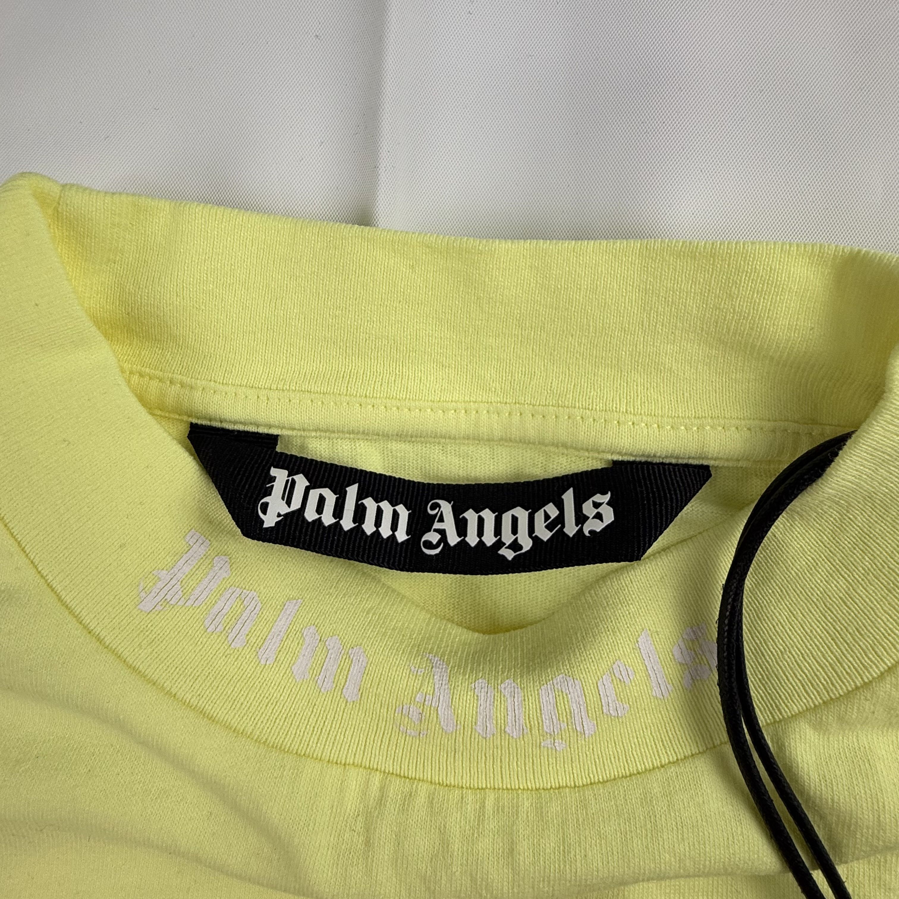 Palm Angels Palm Angels GD Classic Logo Over Tee in "Fluo Yellow" Size US S / EU 44-46 / 1 - 3 Thumbnail