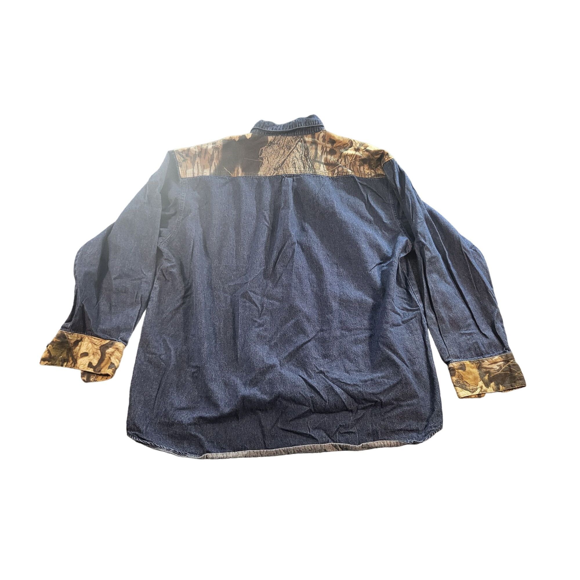 Other Vintage Scottish Greys Button Up Shirt Men Sz XL Denim Camo Size US XL / EU 56 / 4 - 6 Thumbnail