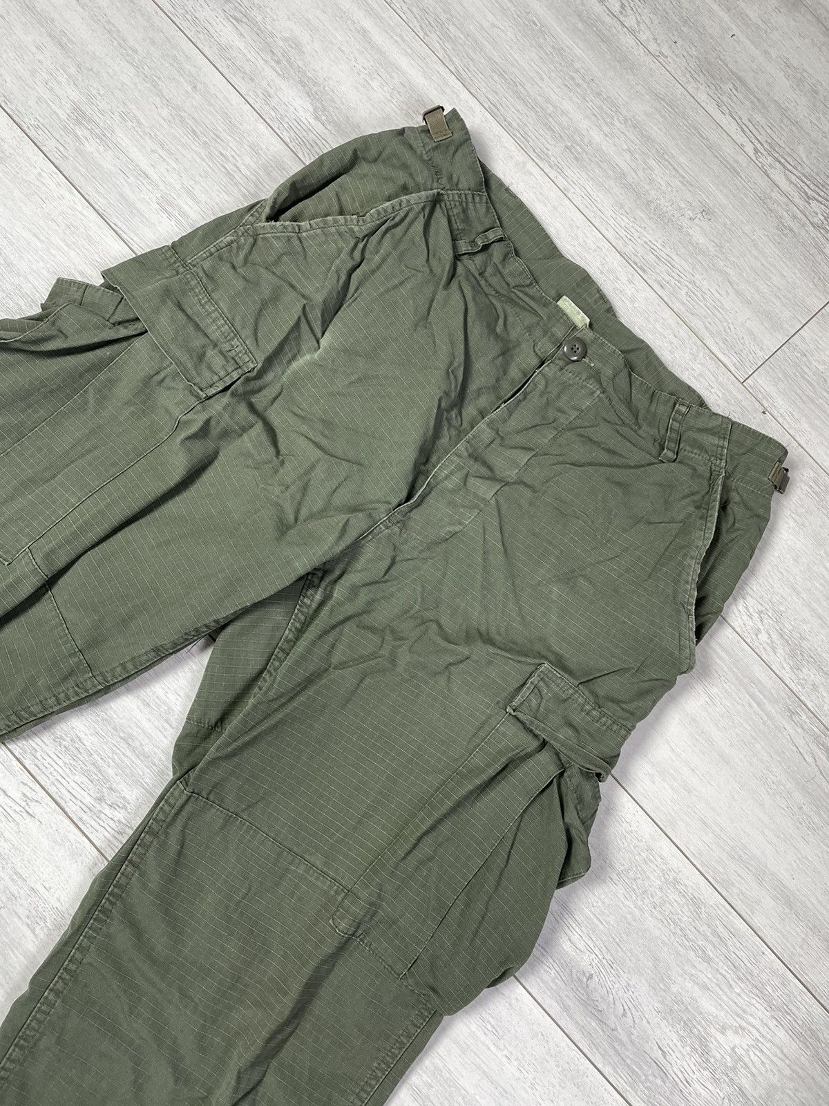 Japanese Brand × Vintage Vintage 60s Vietnam War WR Poplin Ripstop Cargo Pants USA Size US 36 / EU 52 - 2 Thumbnail