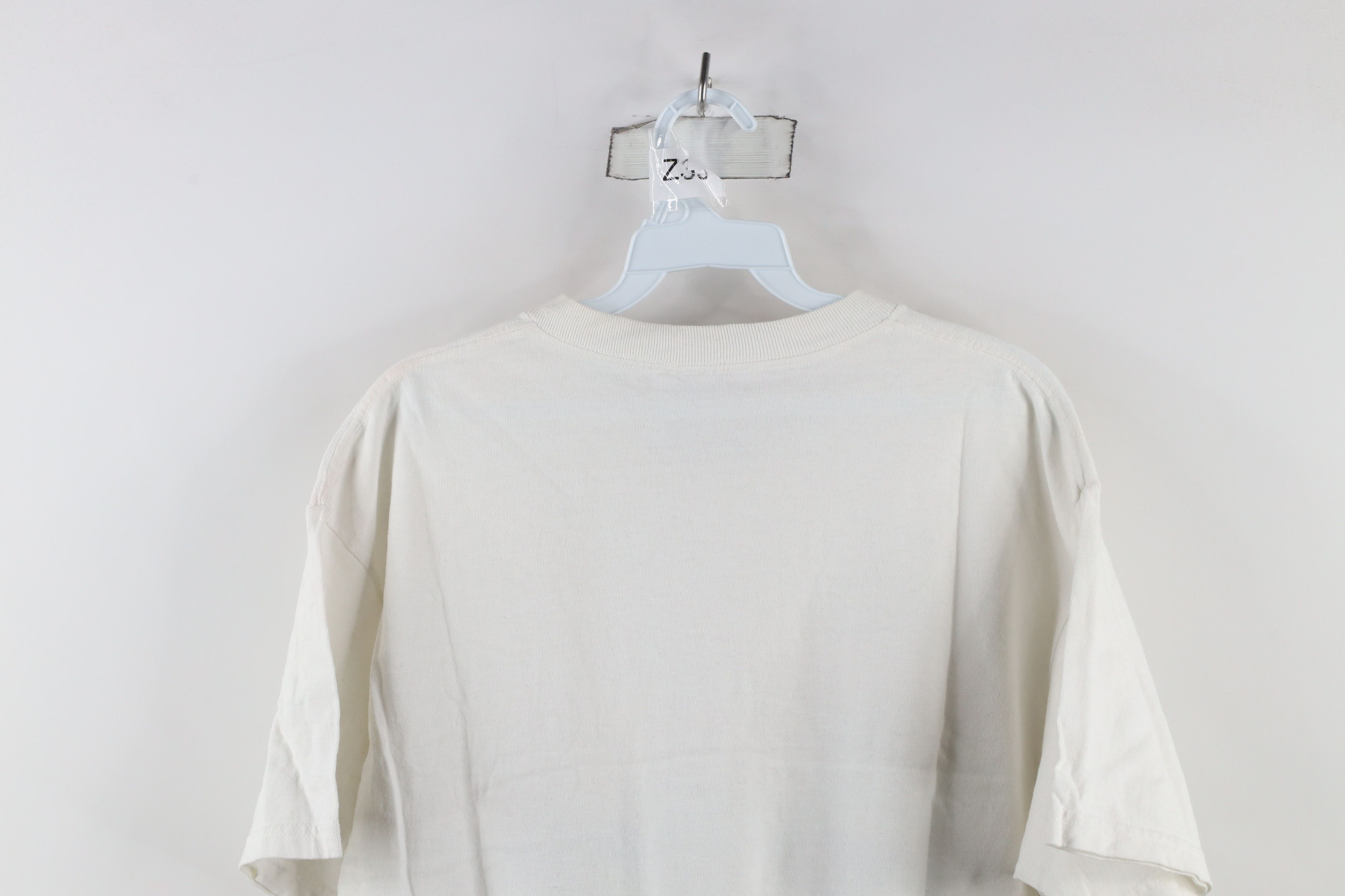 Vintage Vintage 90s Funny Cow Short Sleeve T-Shirt White Cotton Size US L / EU 52-54 / 3 - 10 Thumbnail