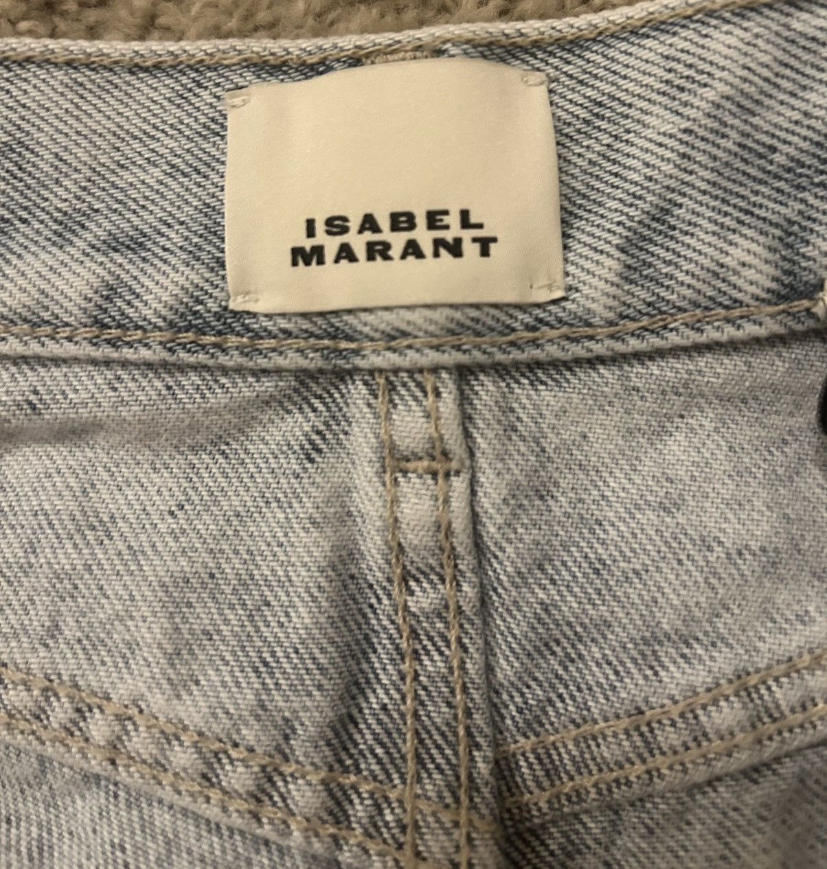 Isabel Marant ISABEL MARANT Vikira Rigid Crop Jeans In Light Blue Size 28" / US 6 / IT 42 - 6 Thumbnail