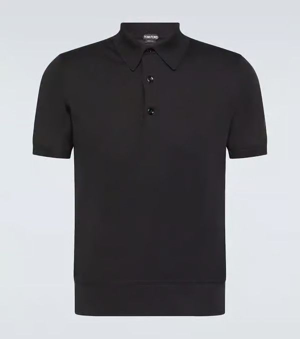 Tom Ford o1w1db10125 KPS008 Polo Shirt in Black Size US L / EU 52-54 / 3 - 1 Thumbnail