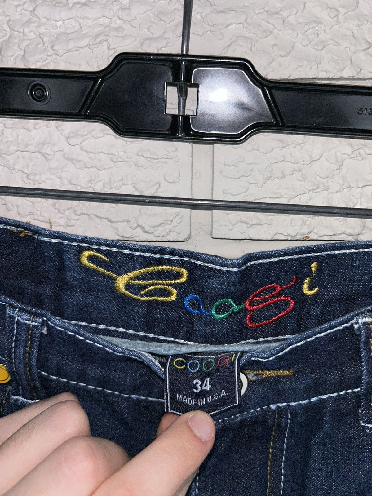 Coogi Vintage 90s Coogi Jeans Embroidered Dragon Jnco Style Size US 33 - 8 Thumbnail