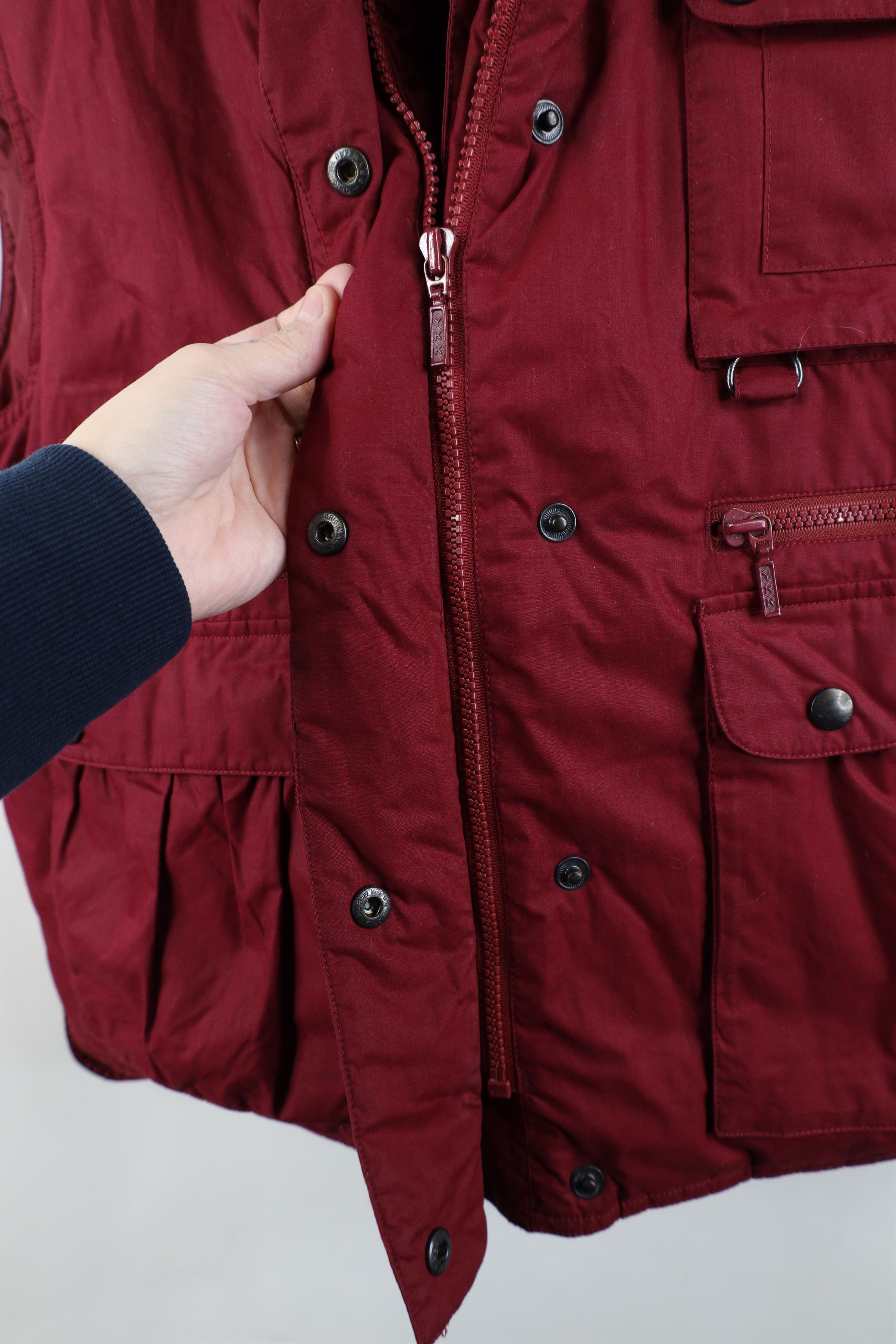 Eddie Bauer Vintage 90s Eddie Bauer Duck Down Puffer Vest Jacket Red Size M / US 6-8 / IT 42-44 - 9 Thumbnail