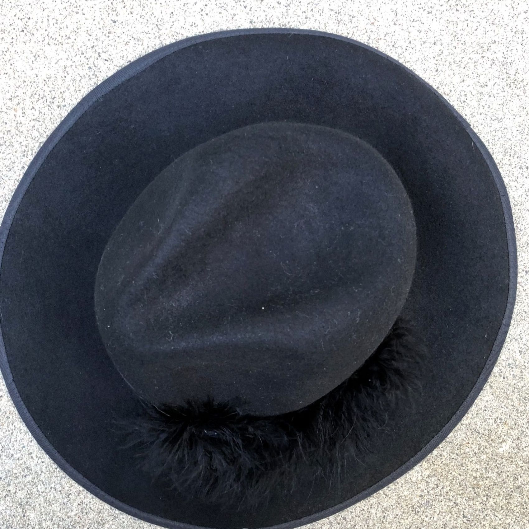 Jones New York VTG JONES NEW YORK Fedora Hat One Size 100% Wool Feather Cap Women's Size ONE SIZE - 4 Thumbnail