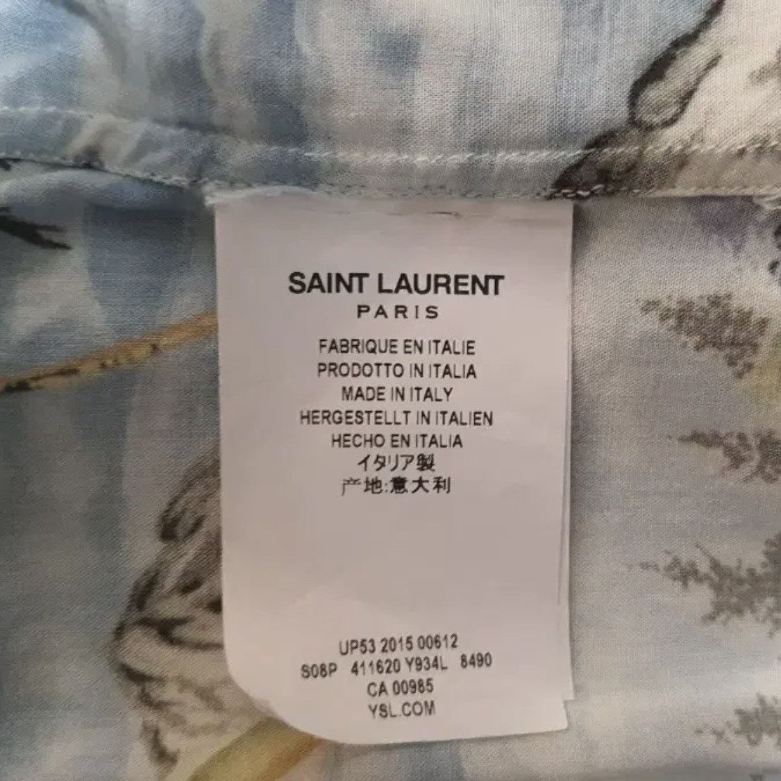 Saint Laurent Paris Saint Laurent Hedi Slimane SS16 Surf Sound Hawaiian Shirt Size US L / EU 52-54 / 3 - 6 Thumbnail