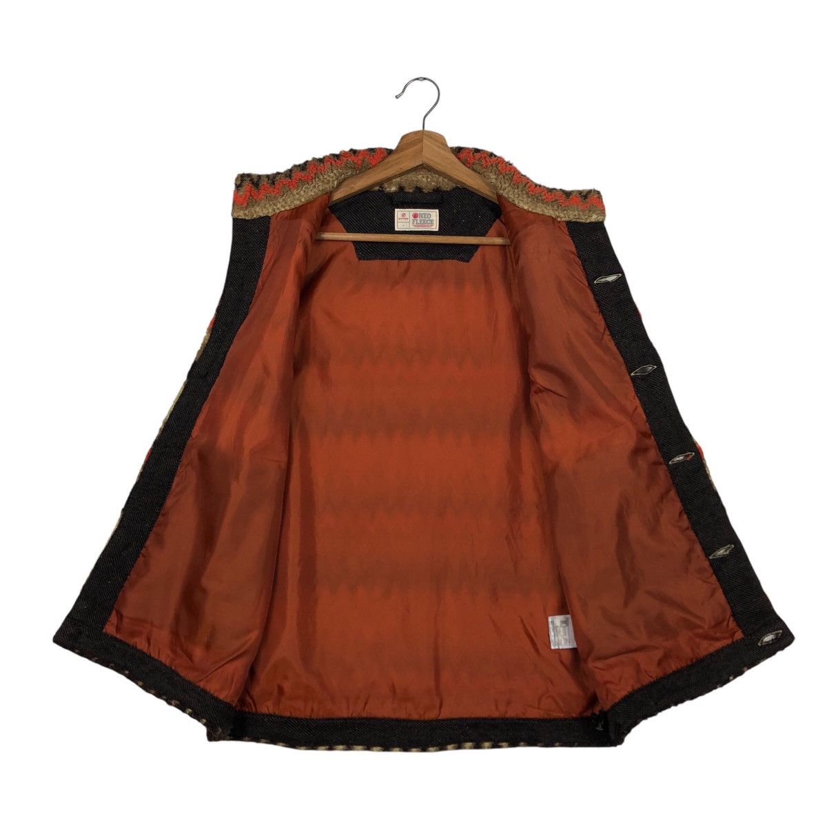 Japanese Brand 📌Vintage Vest Navajo Native Design Neo Fleece Issey Miyake Size US L / EU 52-54 / 3 - 14 Thumbnail