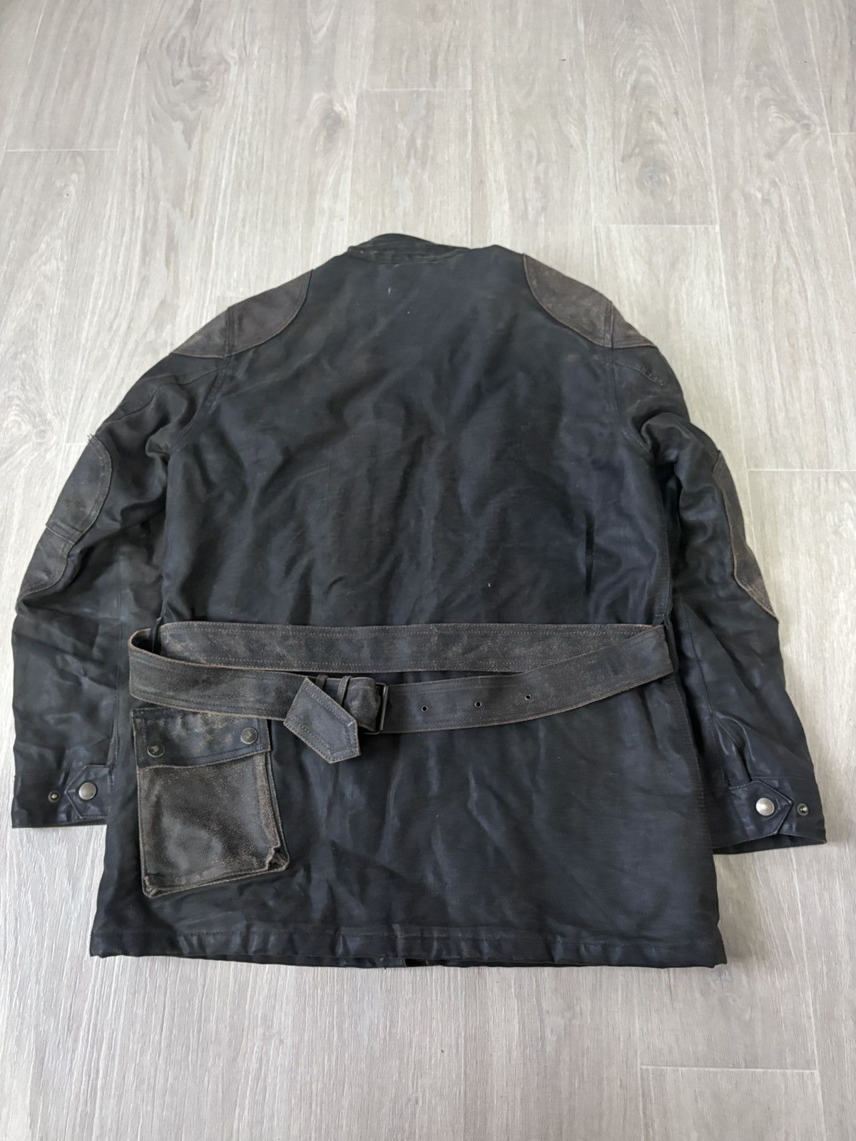 Belstaff Vintage Belstaff leather waterproof jacket mens 90s Size US XL / EU 56 / 4 - 6 Thumbnail