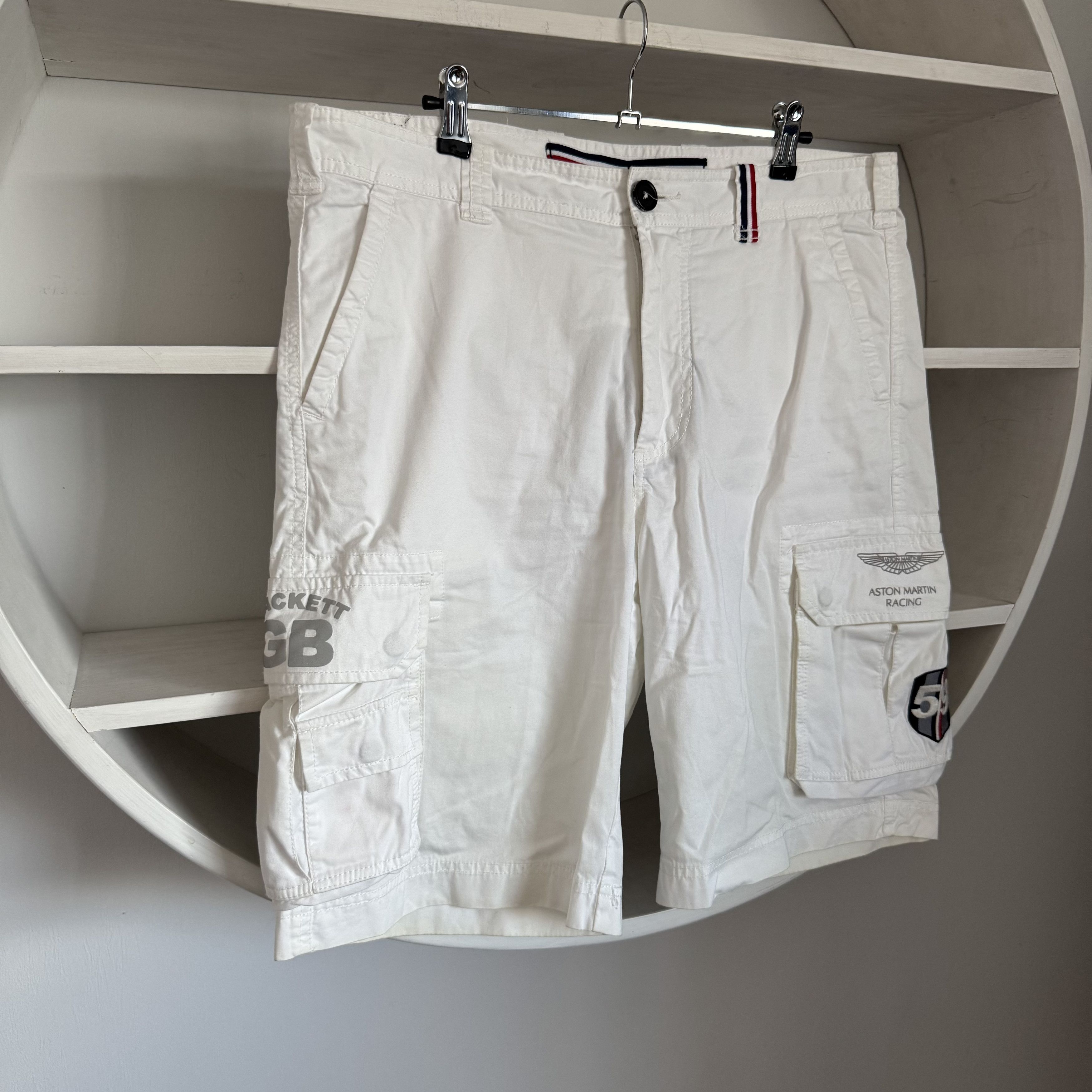 Hackett Mens Hackett Aston Martin Racing AMR Cargo Shorts 36 Size US 36 / EU 52 - 2 Thumbnail