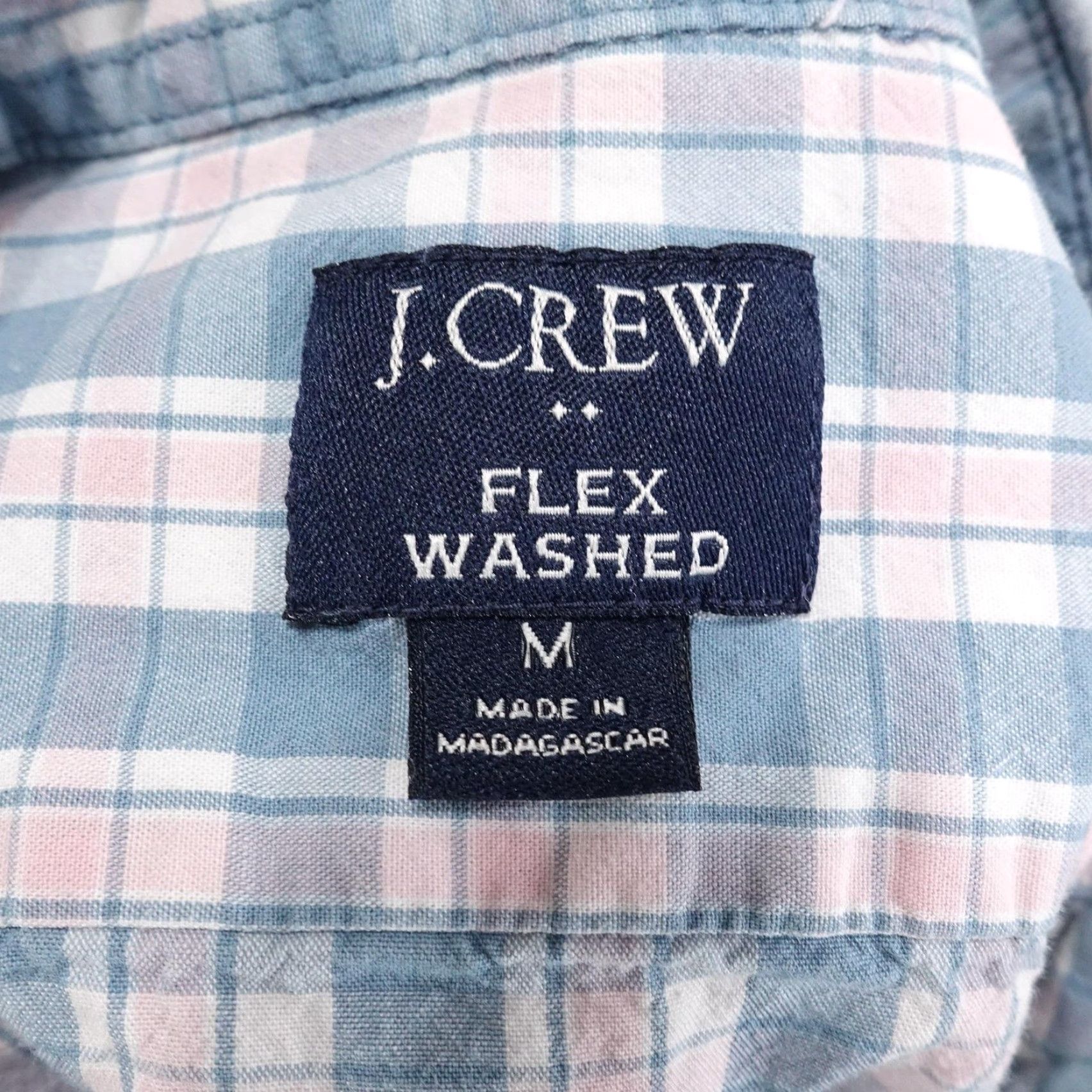 J.Crew J.Crew Shirt Slim Fit Button-Down Flex Washed Plaid Blue Pink Mens M Long Sleeve Casual Button-Up Shirt Size US M / EU 48-50 / 2 - 6 Thumbnail