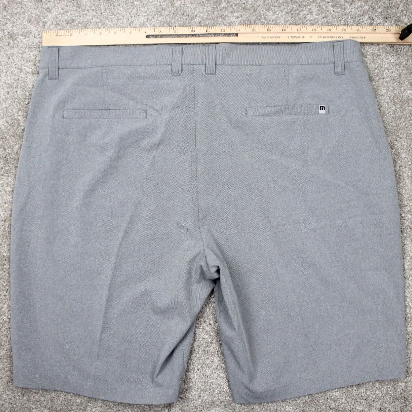TravisMathew Travis Mathew Beck Shorts Mens 42 Gray Golf Polyester Cotton Stretch 10" inseam Size US 42 / EU 58 - 6 Thumbnail