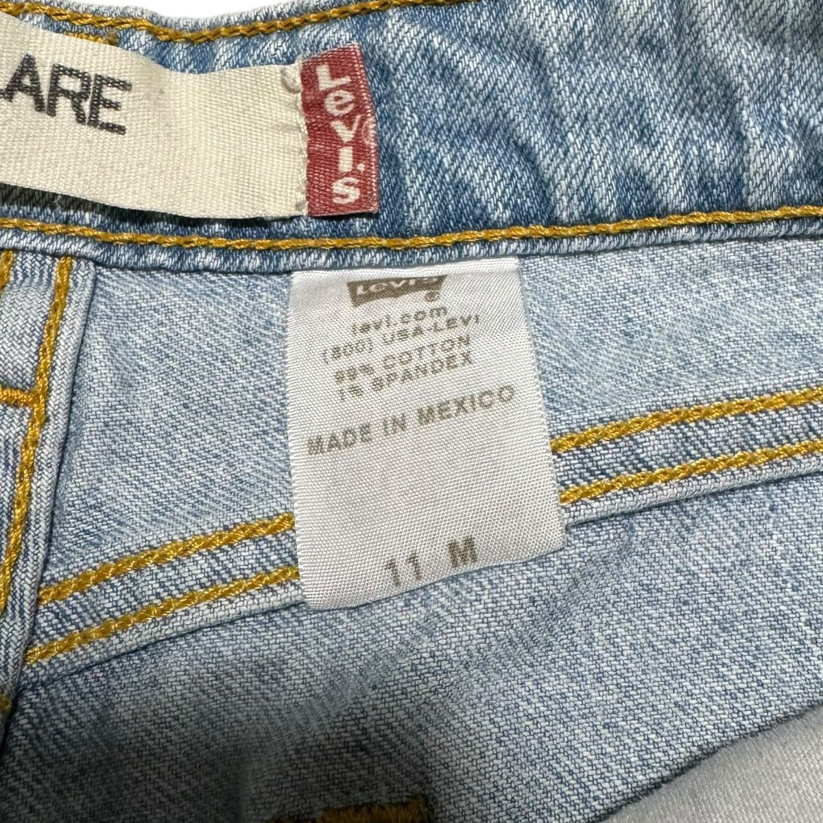 Levi's Levi’s 519 Light Wash Cotton Blend Jean Shorts Women’s 34” Size 34" / US 12 / IT 48 - 6 Thumbnail