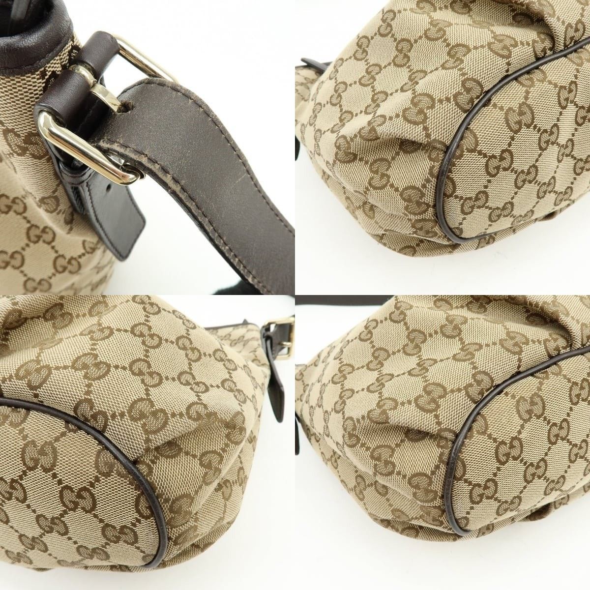 Gucci Gucci GG Canvas Shoulder Bag Beige Size ONE SIZE - 5 Thumbnail