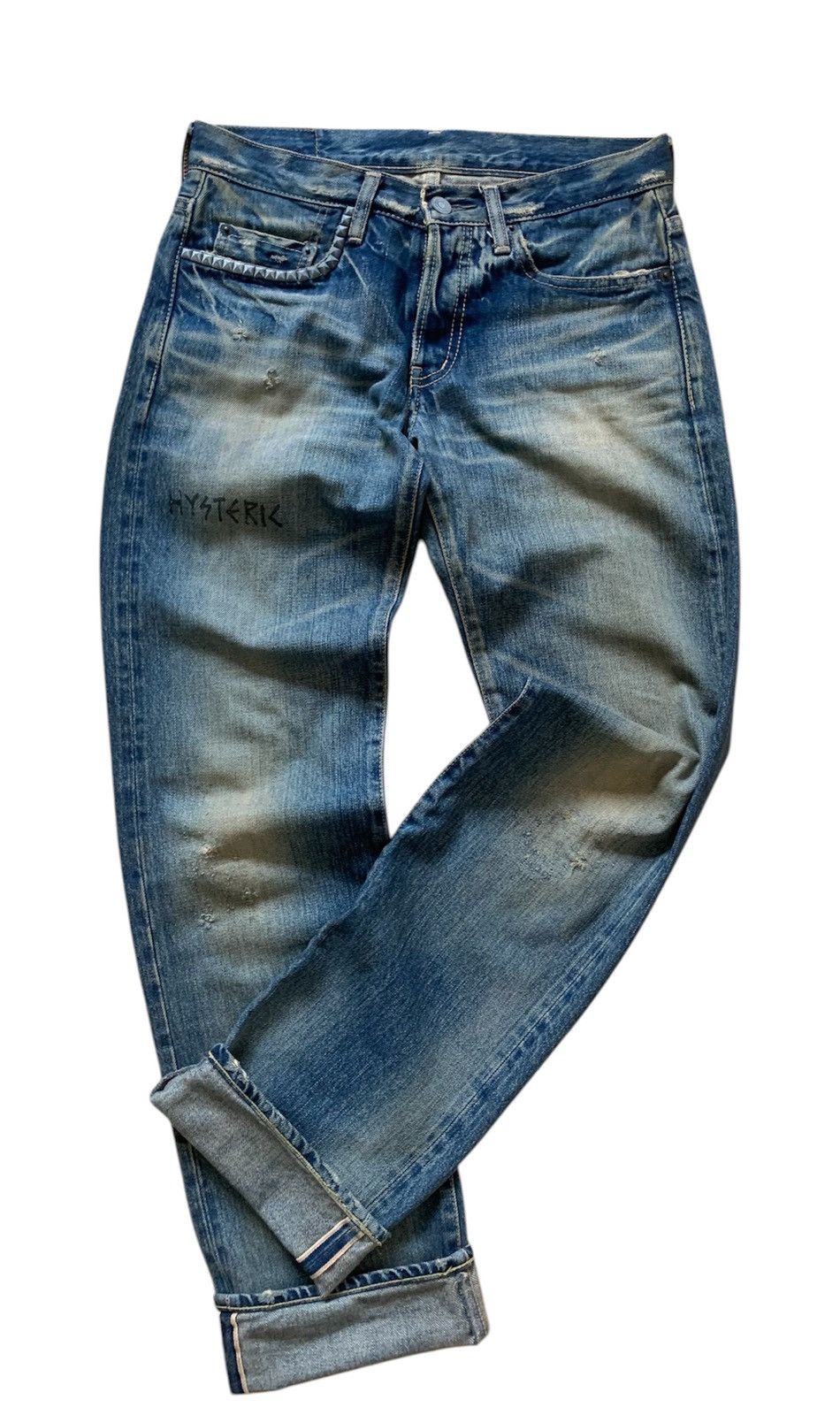 Hysteric Glamour Hysteric Glamour Selvedge Spike Punks Style Denim Pants Size US 29 - 1 Thumbnail