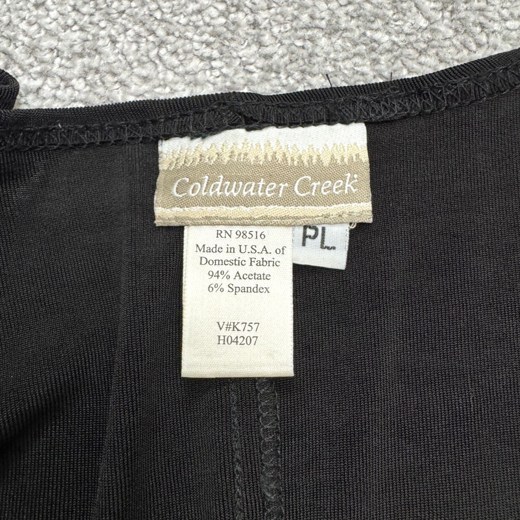 Coldwater Creek VINTAGE Coldwater Creek Maxi T-Shirt Dress Womens Large Petite Black Knit Casual Size L / US 10 / IT 46 - 5 Thumbnail