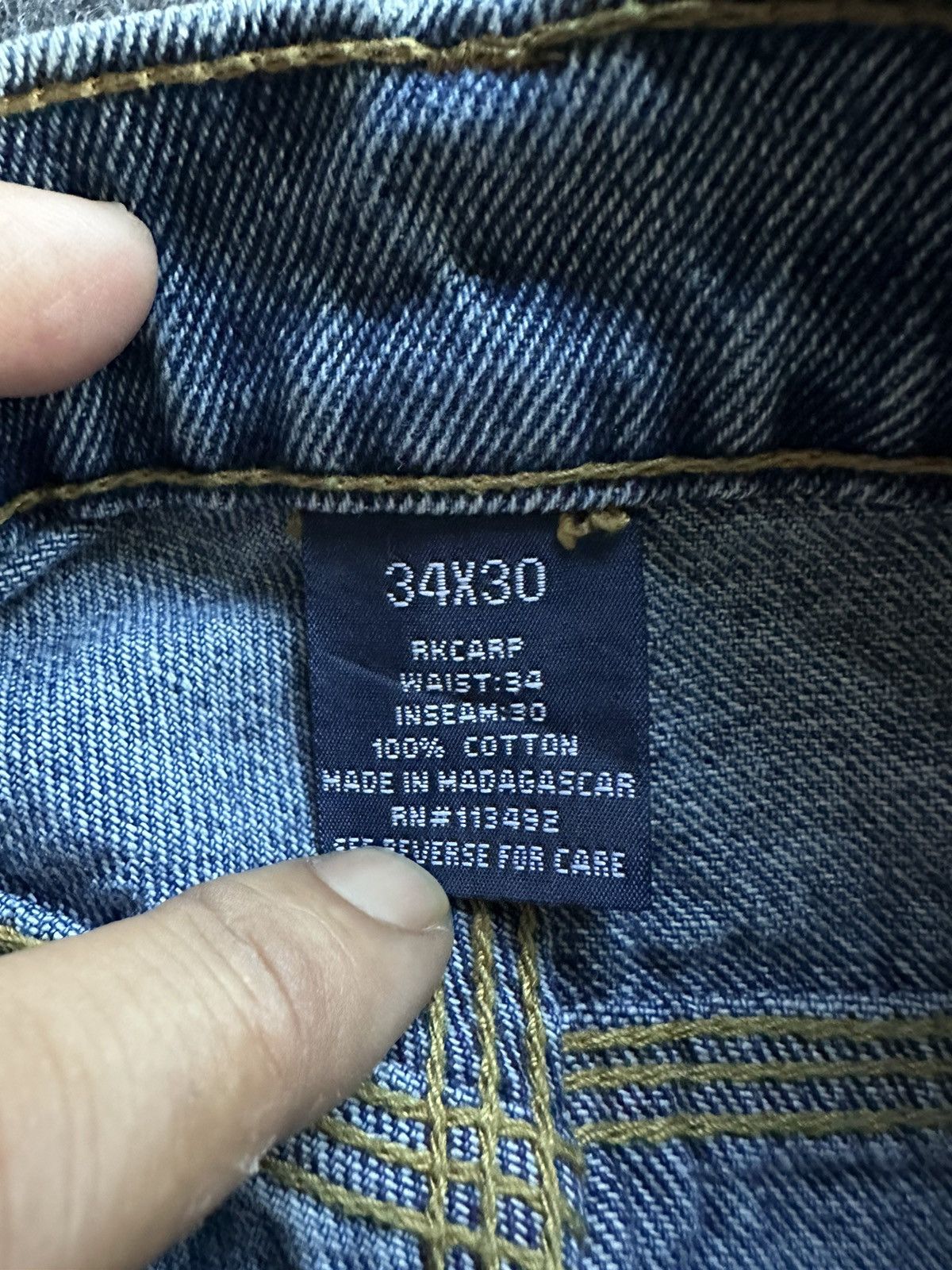 Dogtown × JNCO × Vintage Vintage Baggy RK Brand Work Wear Carpenter Denim D482 Size US 32 / EU 48 - 8 Thumbnail