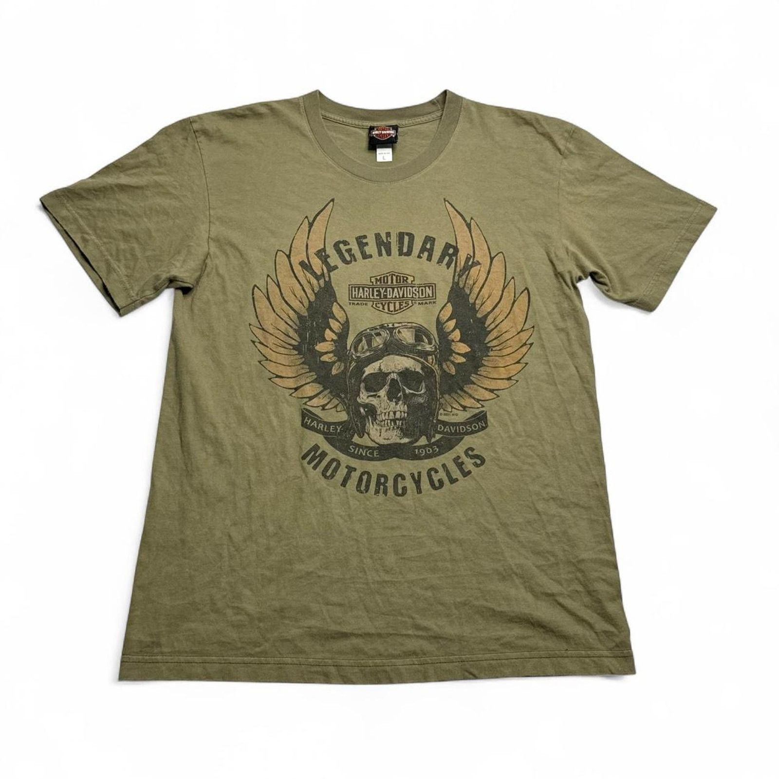 Harley Davidson San Jacinto Harley Davidson Pasadena TX Skull Tee Size Large Size US L / EU 52-54 / 3 - 1 Thumbnail