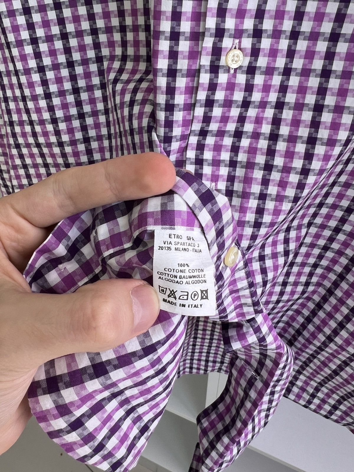 Etro × Vintage Vintage Etro Striped Luxury Button up shirt Size US L / EU 52-54 / 3 - 8 Thumbnail