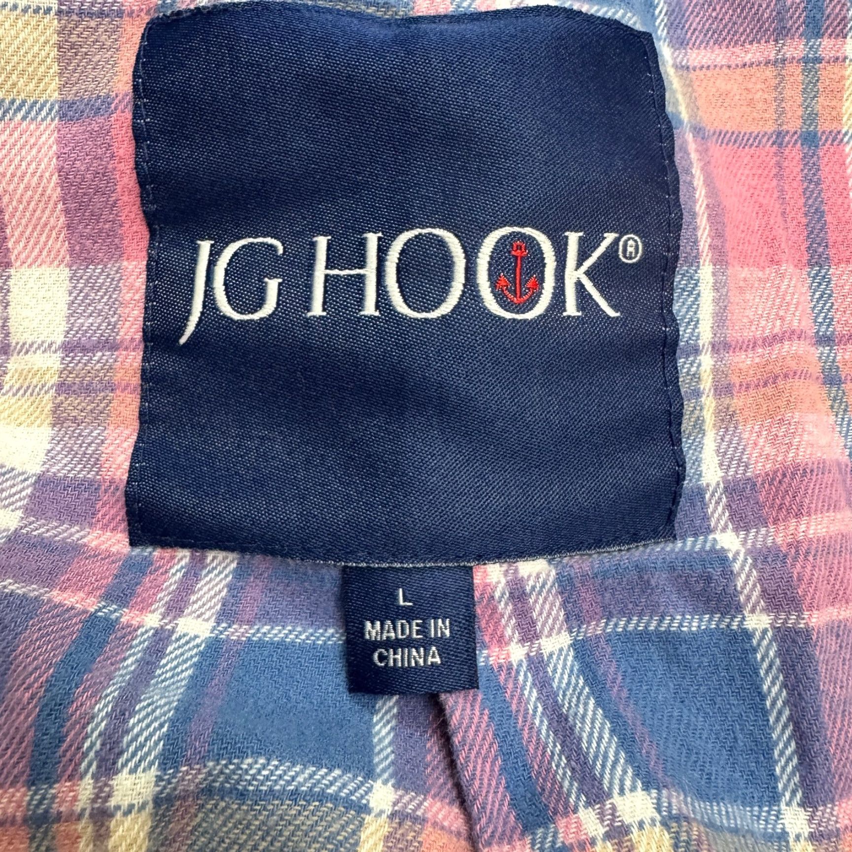 Vintage JG Hook Windbreaker Hoodie Jacket Womens Large Blue L Jacket/Casual, Travel, Outdoor Size L / US 10 / IT 46 - 6 Thumbnail
